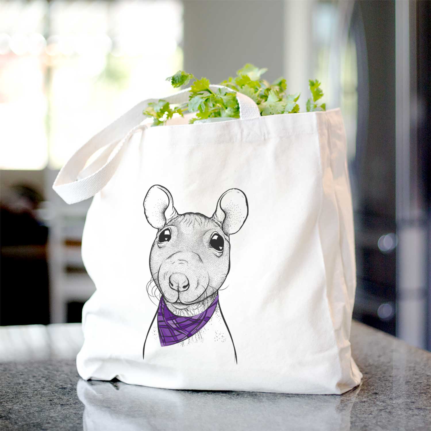 Ruthie the Hairless Rat - Tote Bag