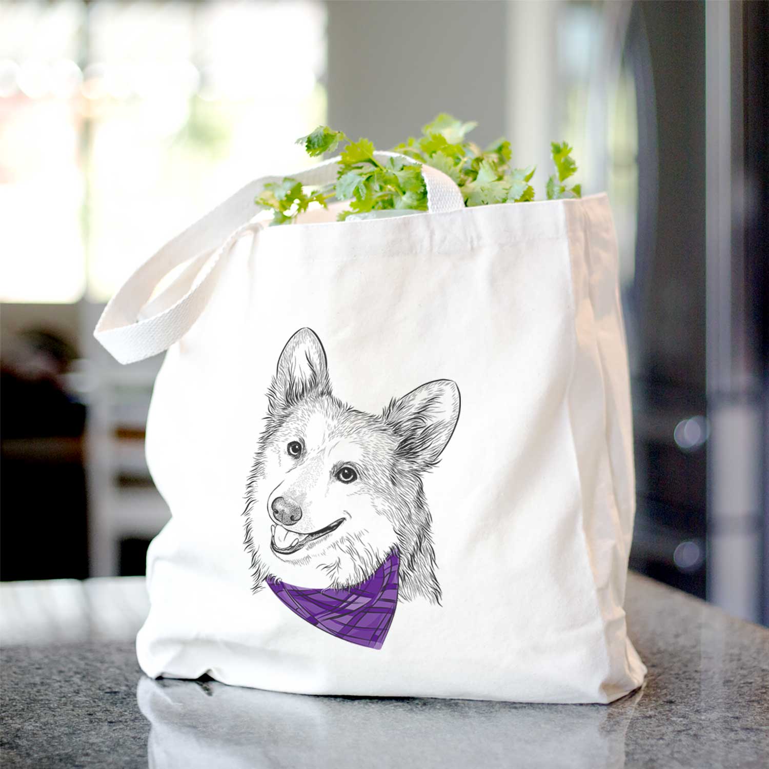 Scout the Pembroke Welsh Corgi - Tote Bag