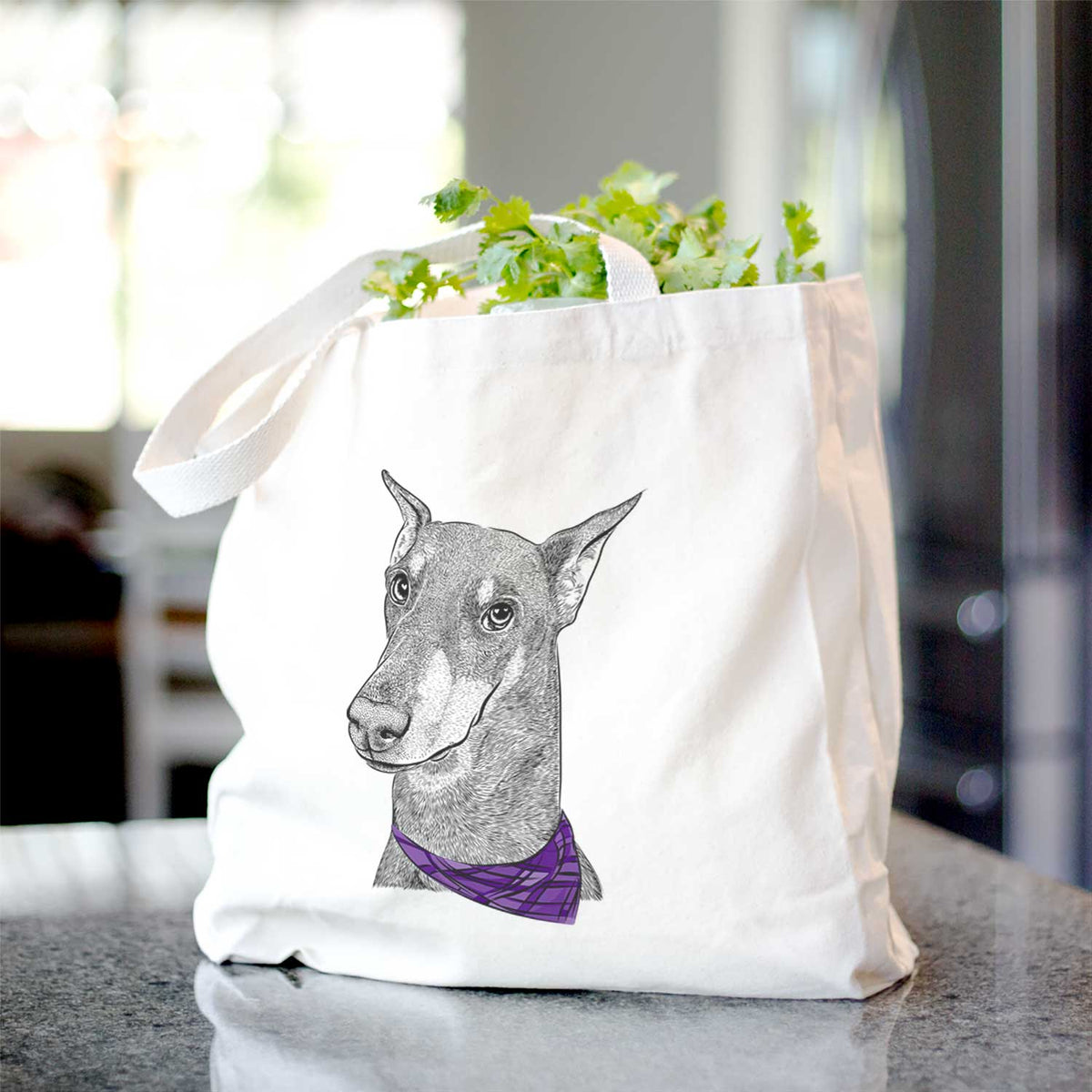 Shelby the Doberman Pinscher - Tote Bag