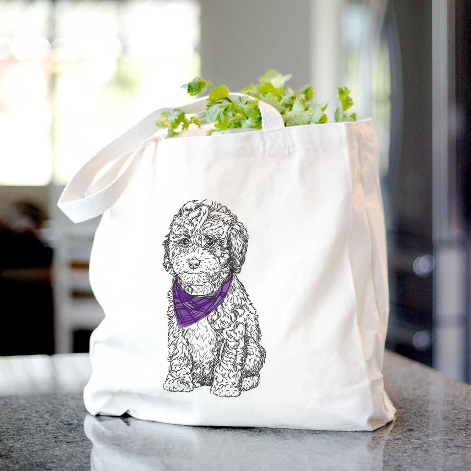 Sweet Tea the Mini Doodle - Tote Bag