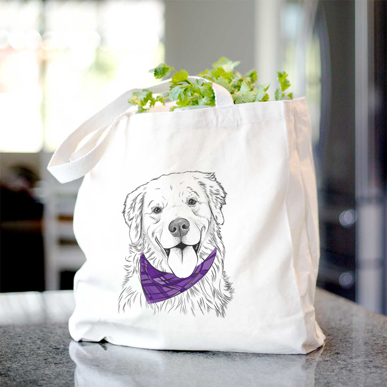 Ticket the Golden Retriever - Tote Bag