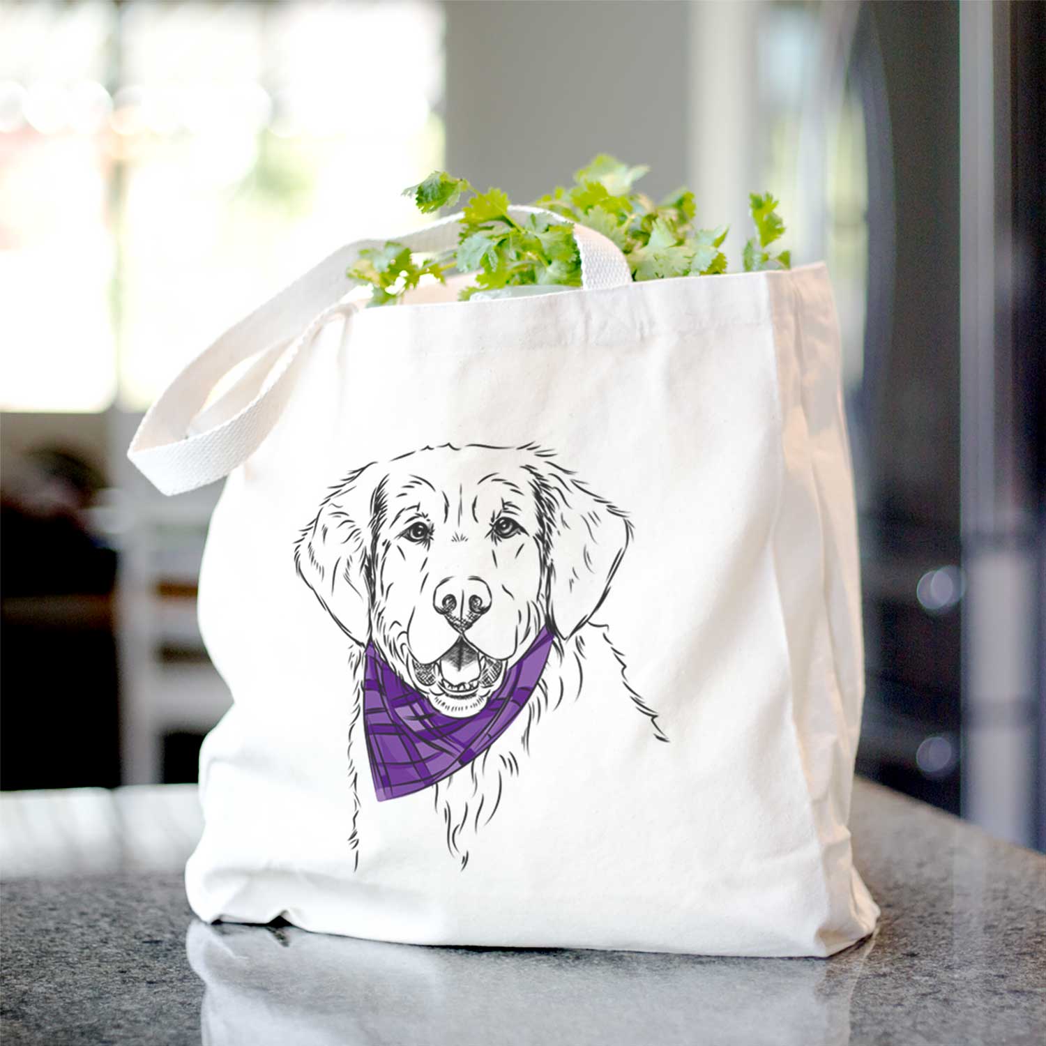 Toby the Golden Retriever - Tote Bag