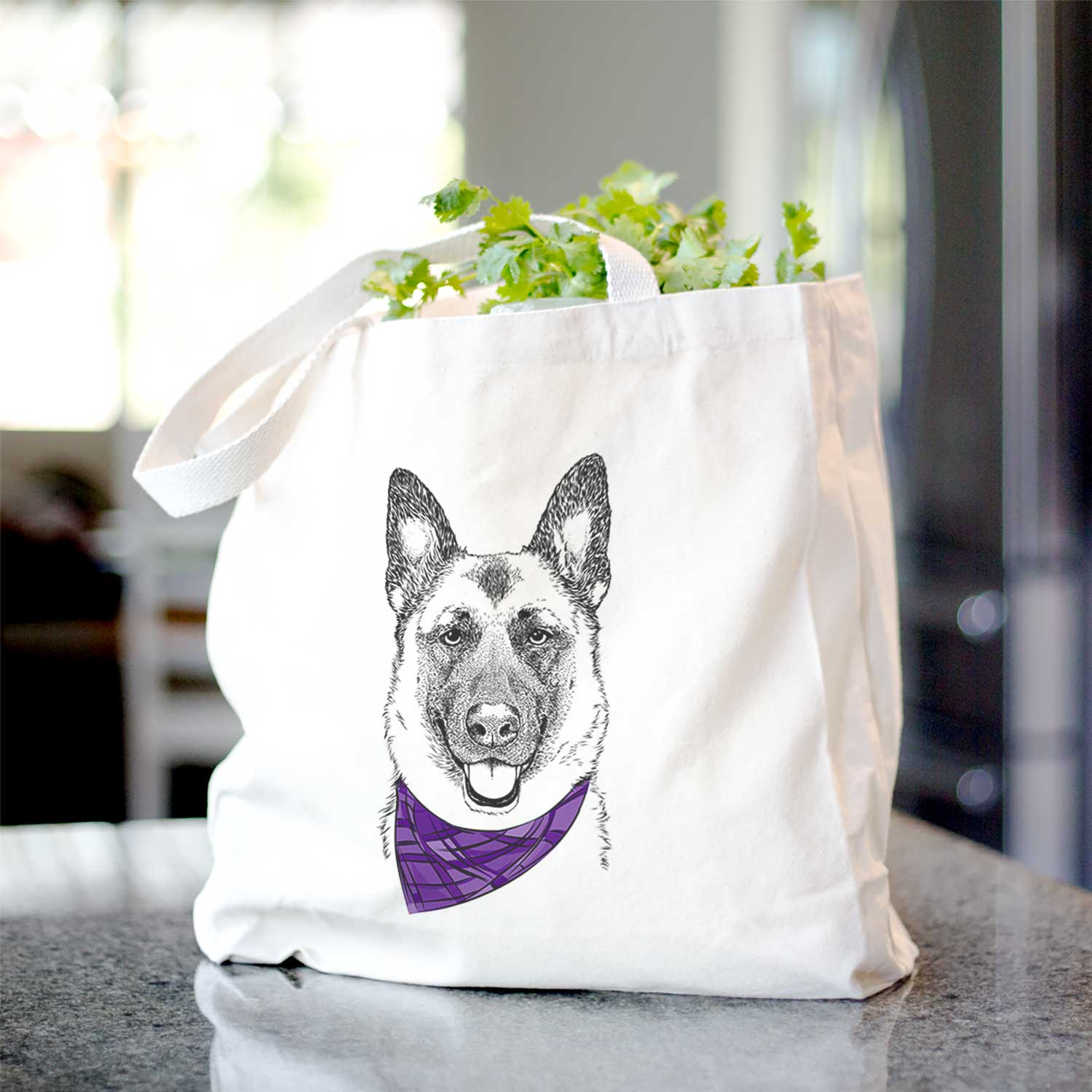 Trooper the German Shepherd - Tote Bag