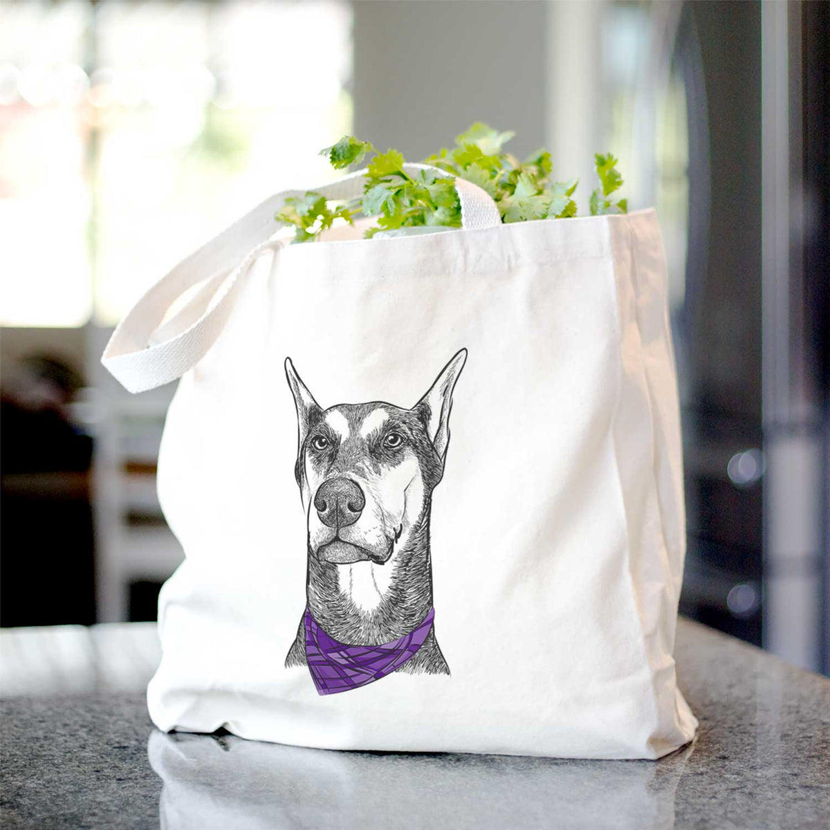 Zeus the Doberman Pinscher - Tote Bag