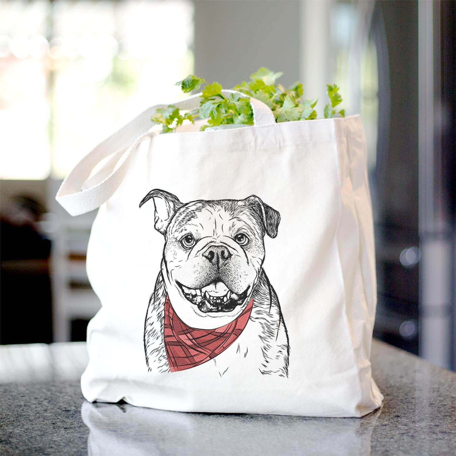 Agatha the Boston Bulldog - Tote Bag