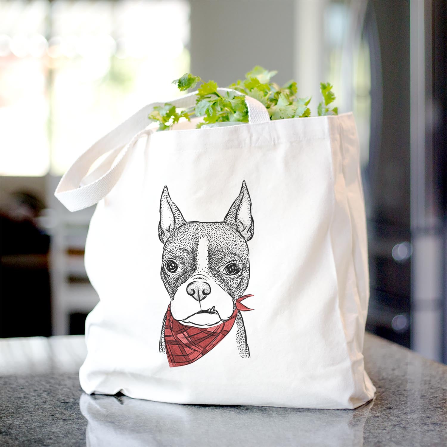 Bean the Boston Terrier - Tote Bag