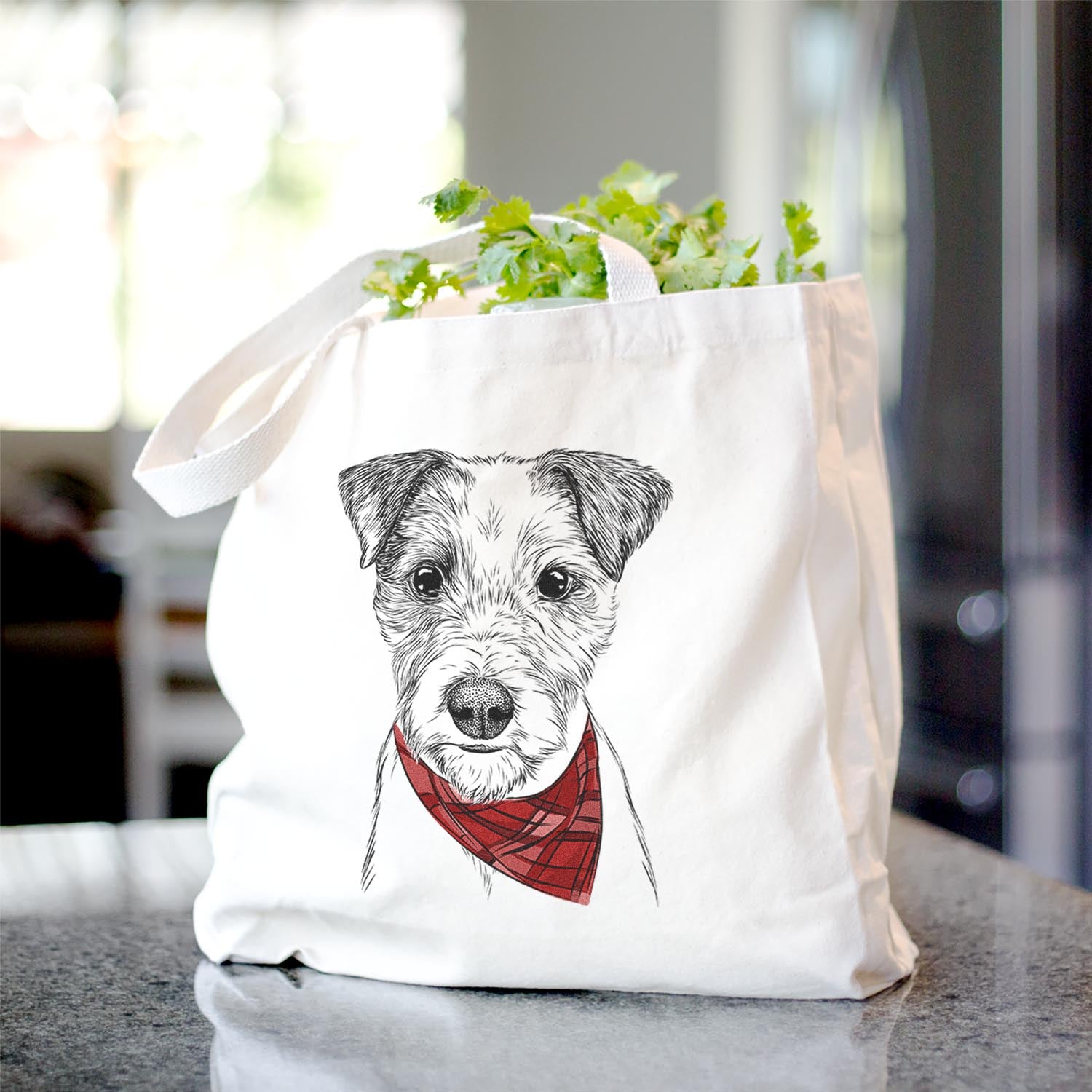 Bogart the Parsons Russell Terrier - Tote Bag