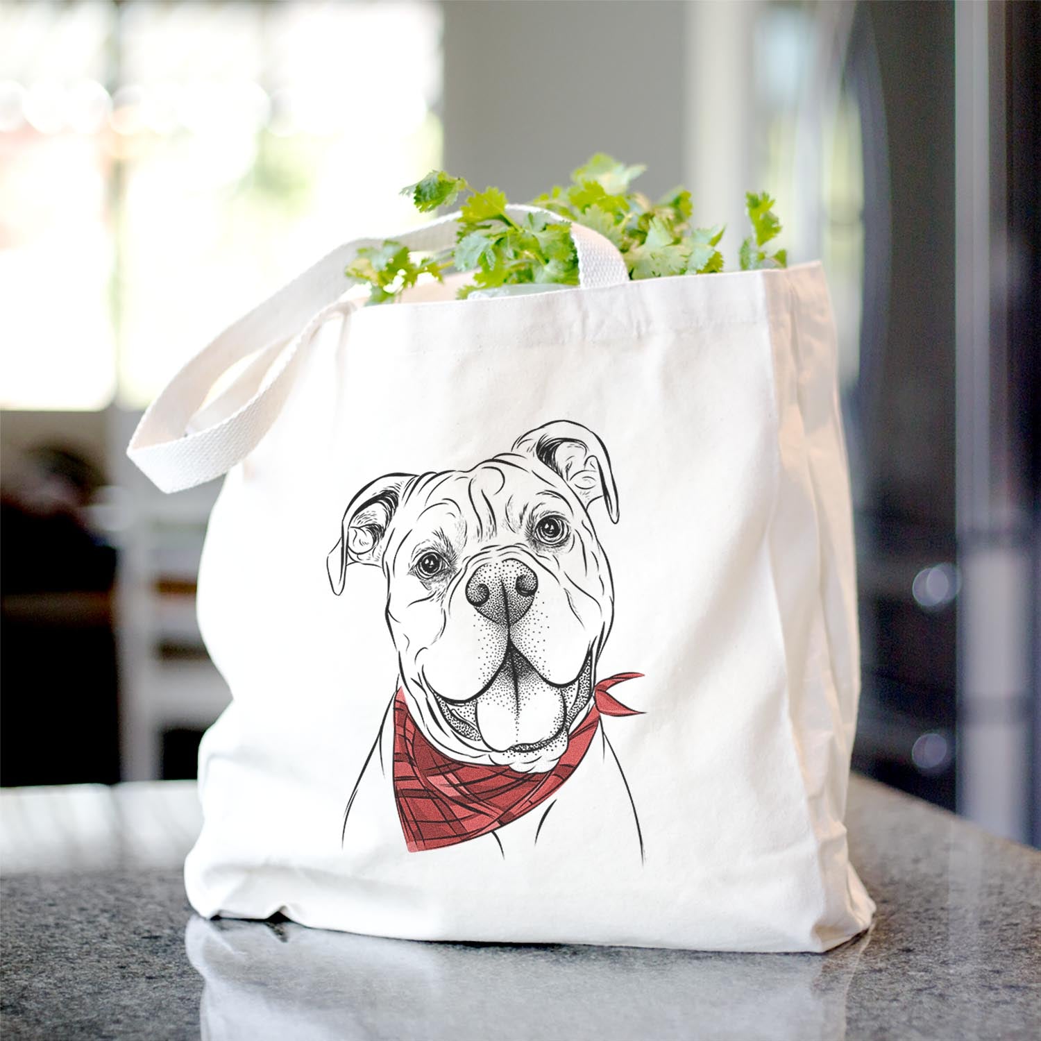 Bravo the Bulldog Mix - Tote Bag