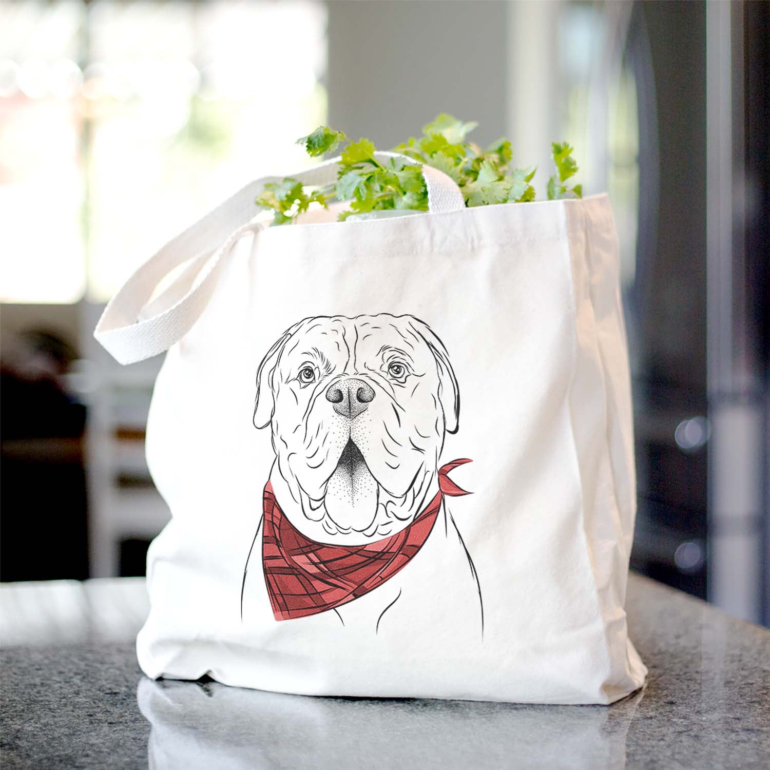 Chief the Boxer Bulldog Mix - Tote Bag