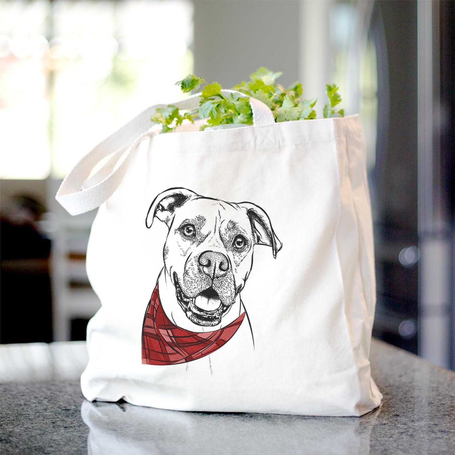 Frankie Tankie the Boxer Mix - Tote Bag