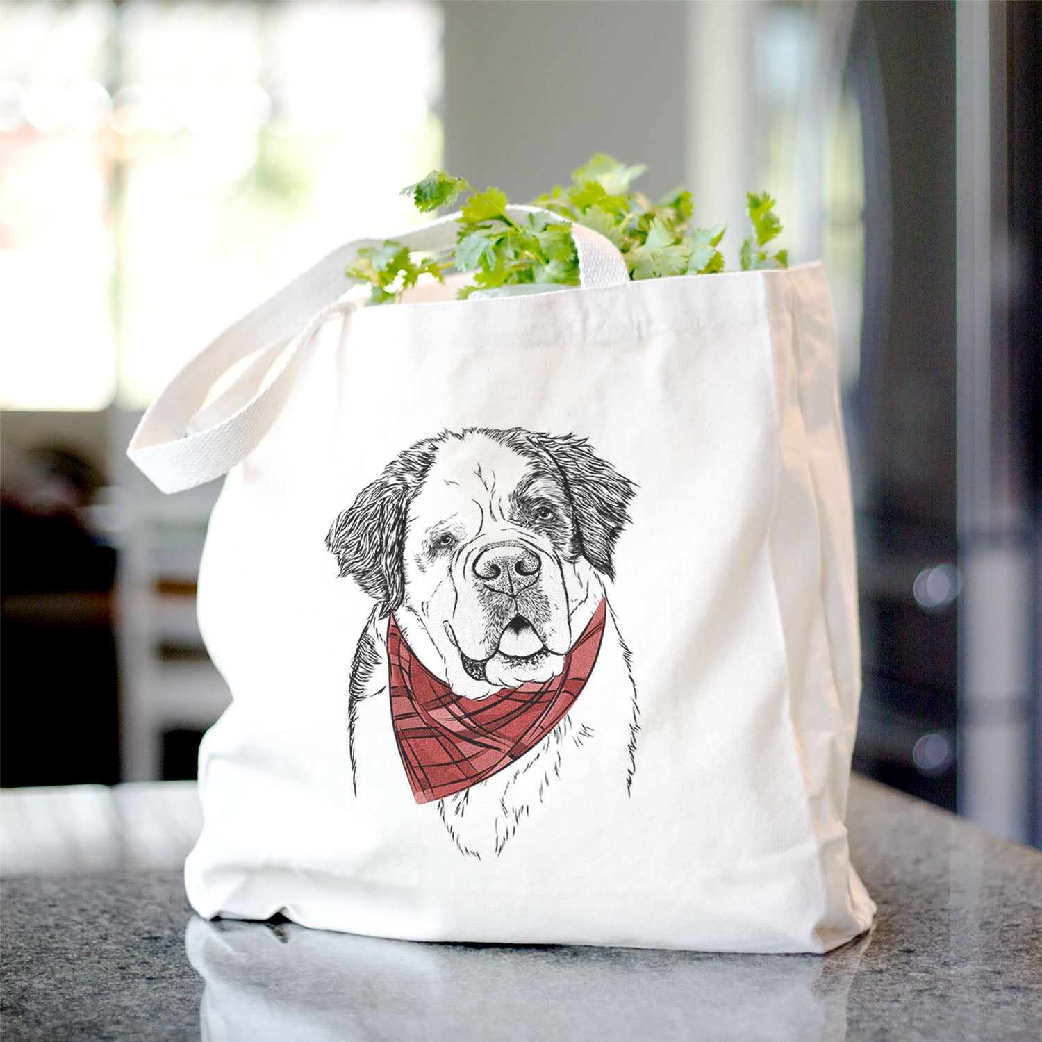 Hook the Saint Bernard - Tote Bag