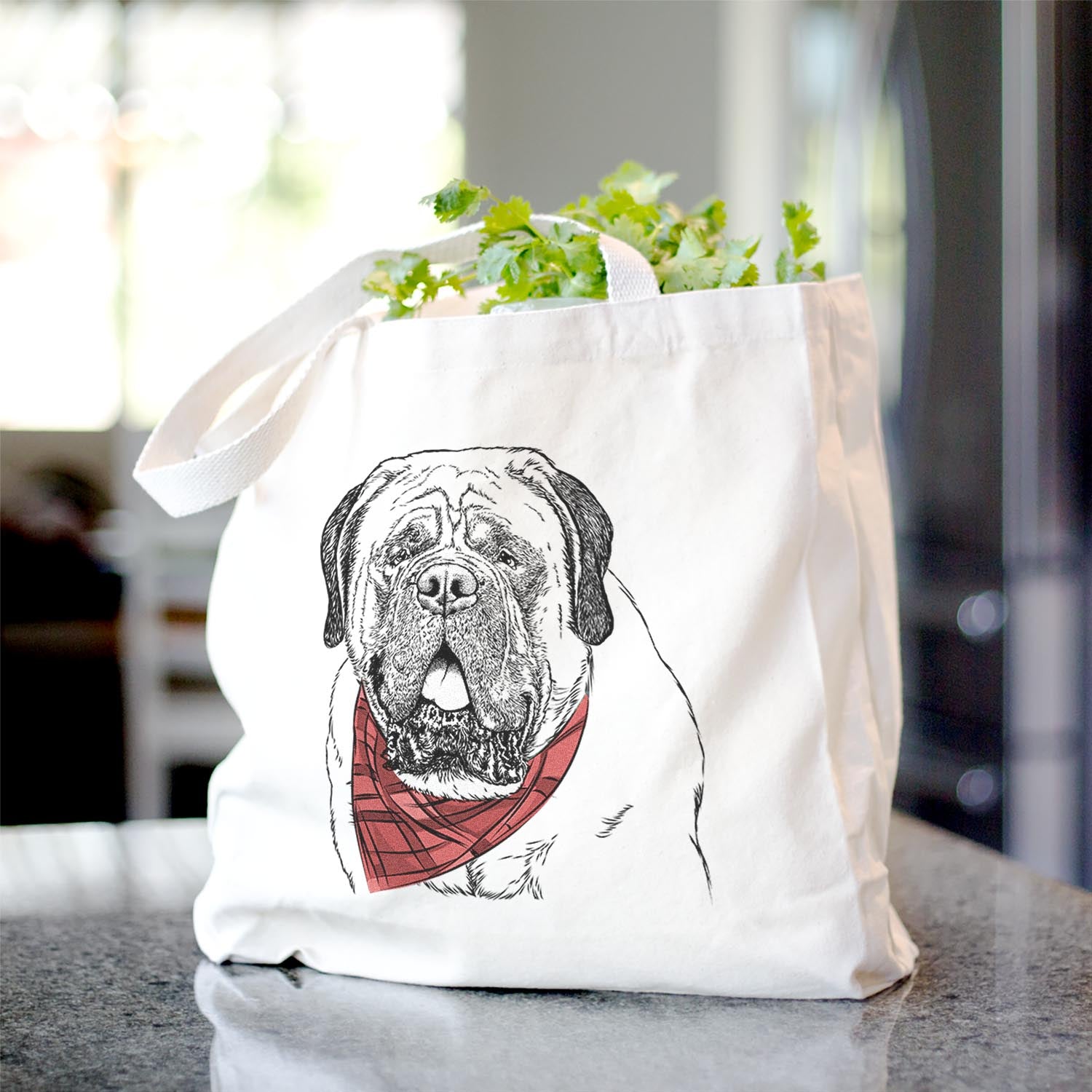 Jed the English Mastiff - Tote Bag