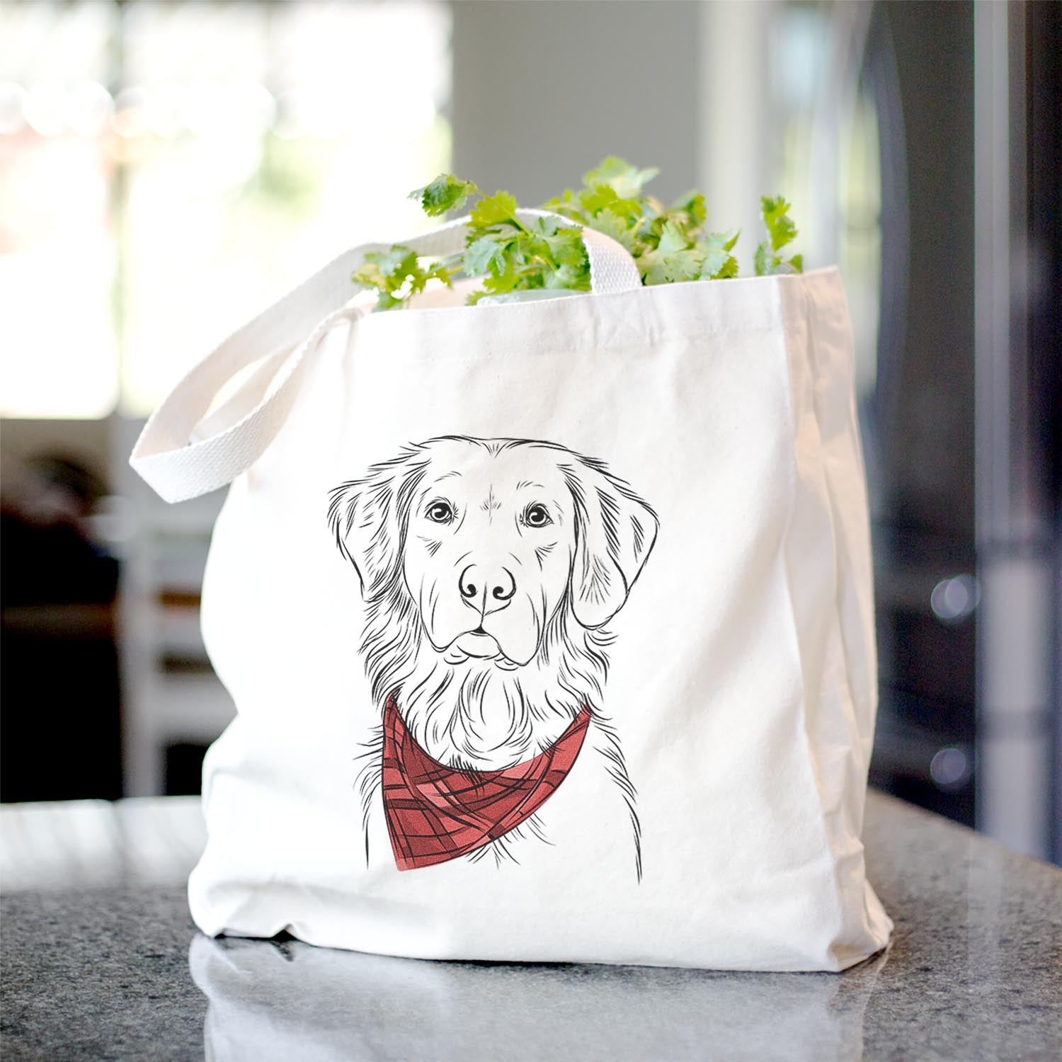 Linden the Golden Retriever - Tote Bag