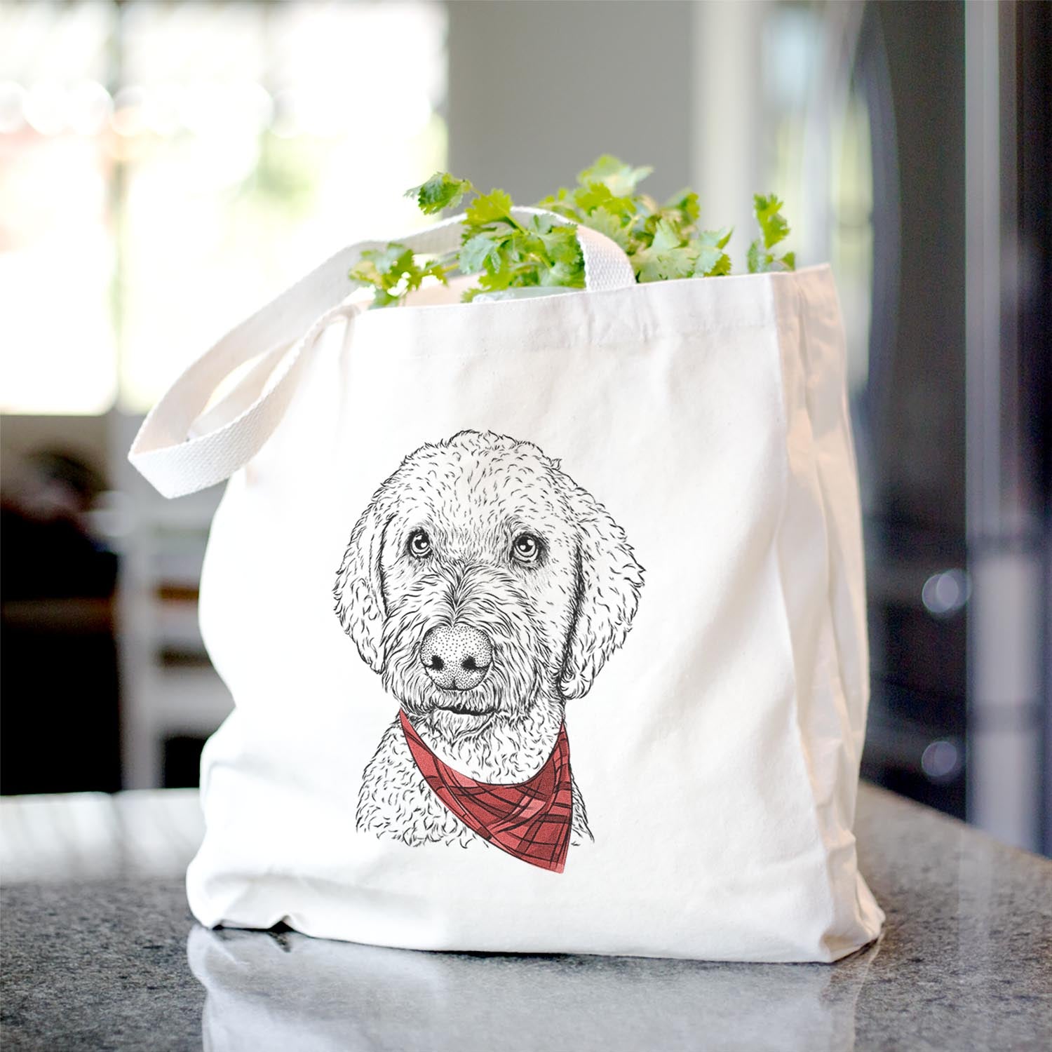 Lucy Boo the Goldendoodle - Tote Bag