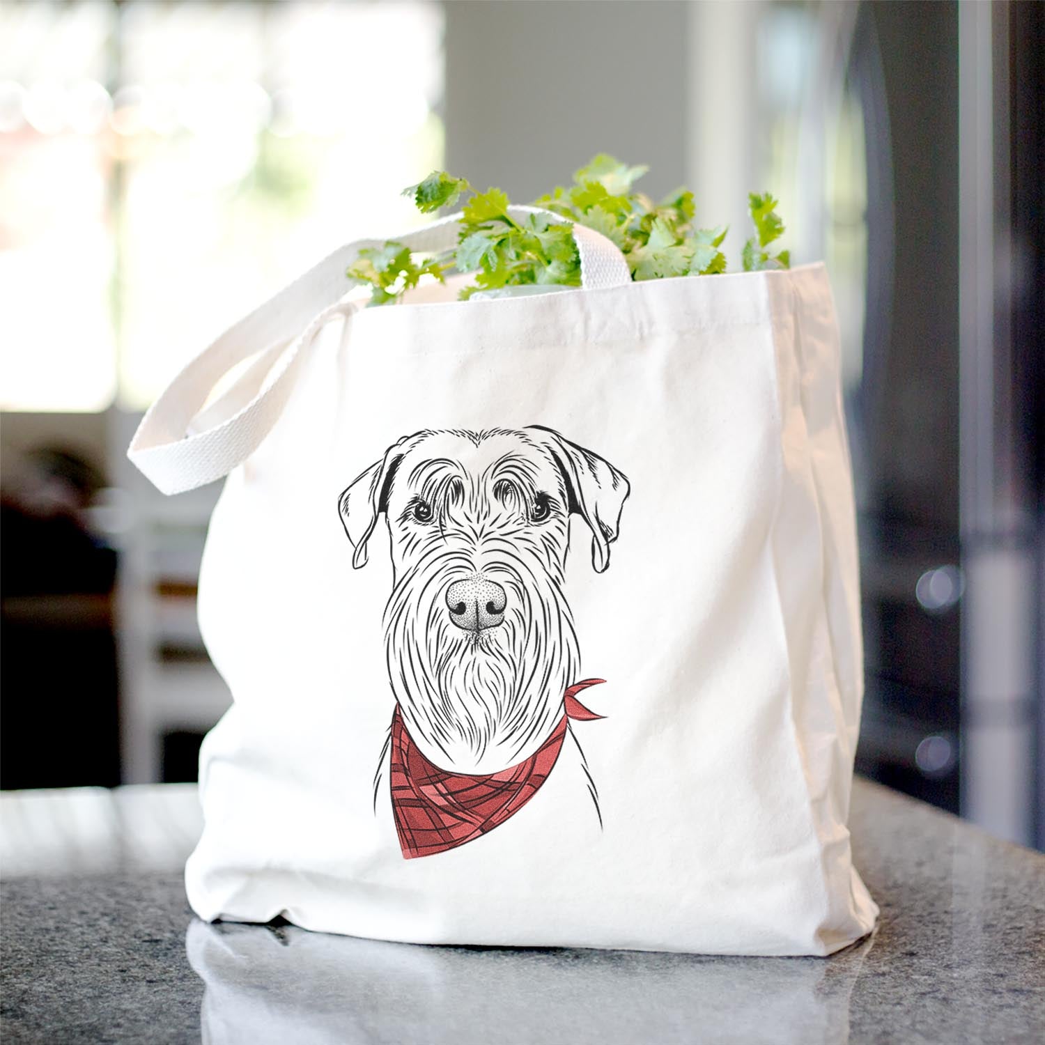 Milton the Standard Schnauzer - Tote Bag