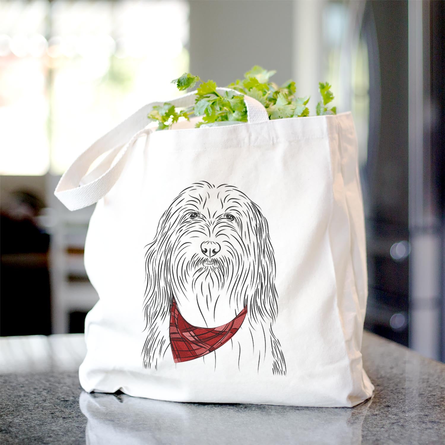 Murray the Bearded Collie - Tote Bag