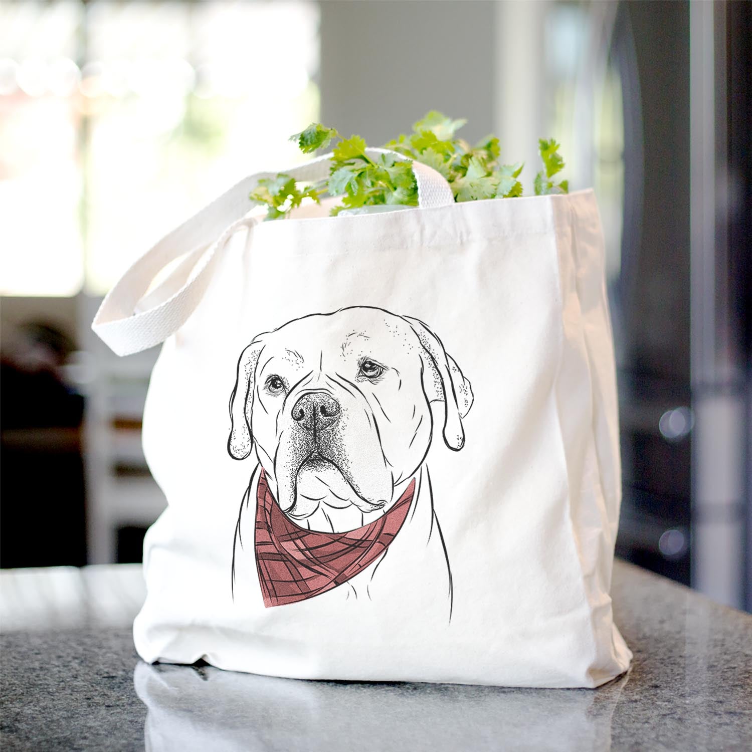 Nora the American Bulldog Mix - Tote Bag