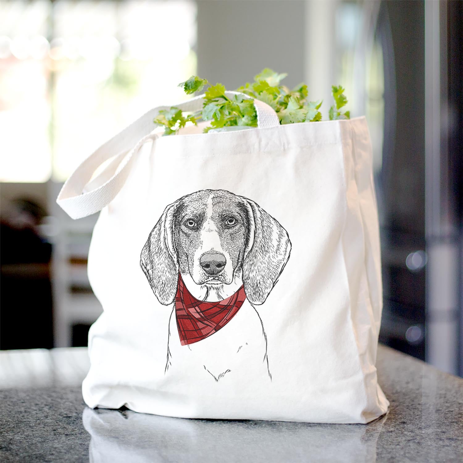 Orin the Treeing Walker Coonhound - Tote Bag