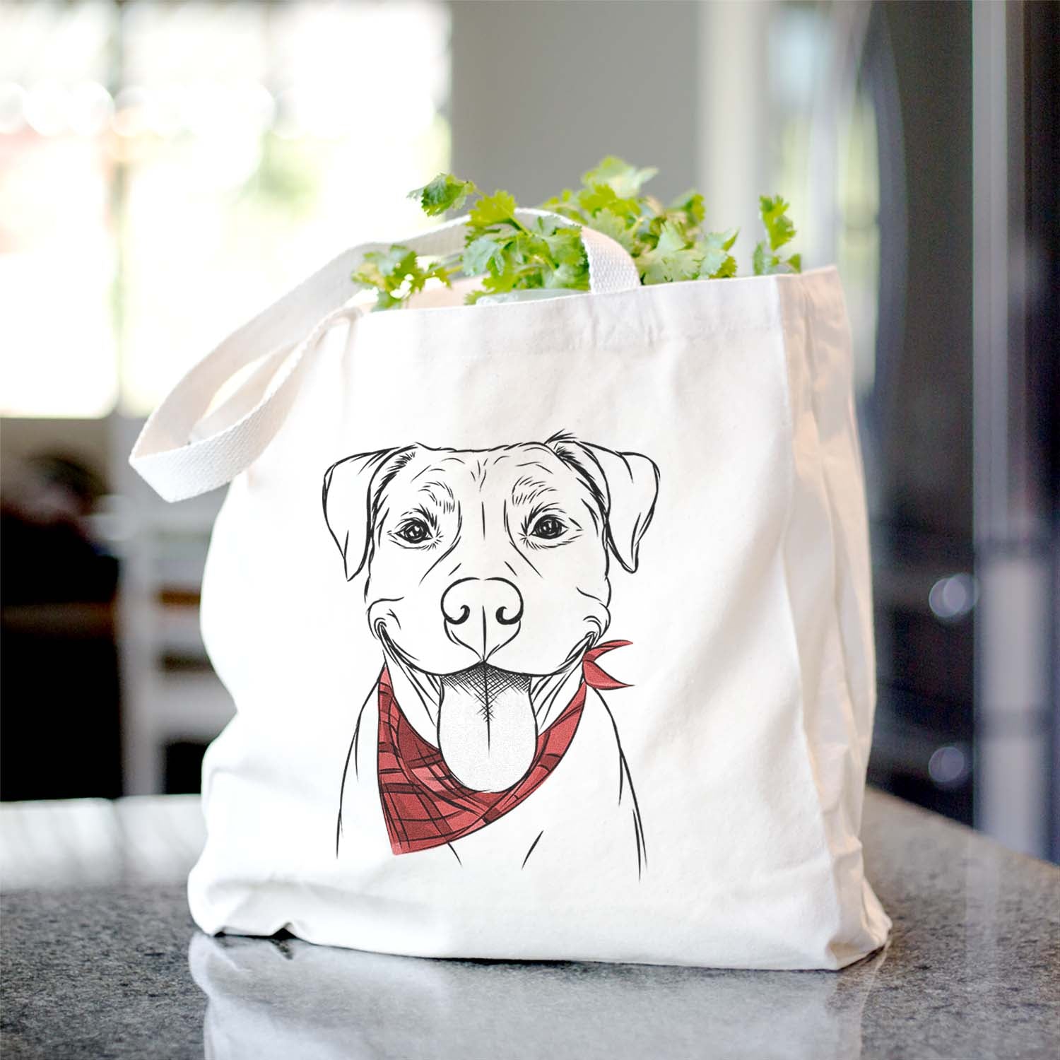 Parker the Pitbull - Tote Bag