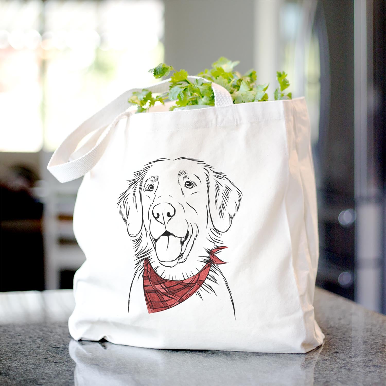 Raisin the Flat Coated Retriever - Tote Bag