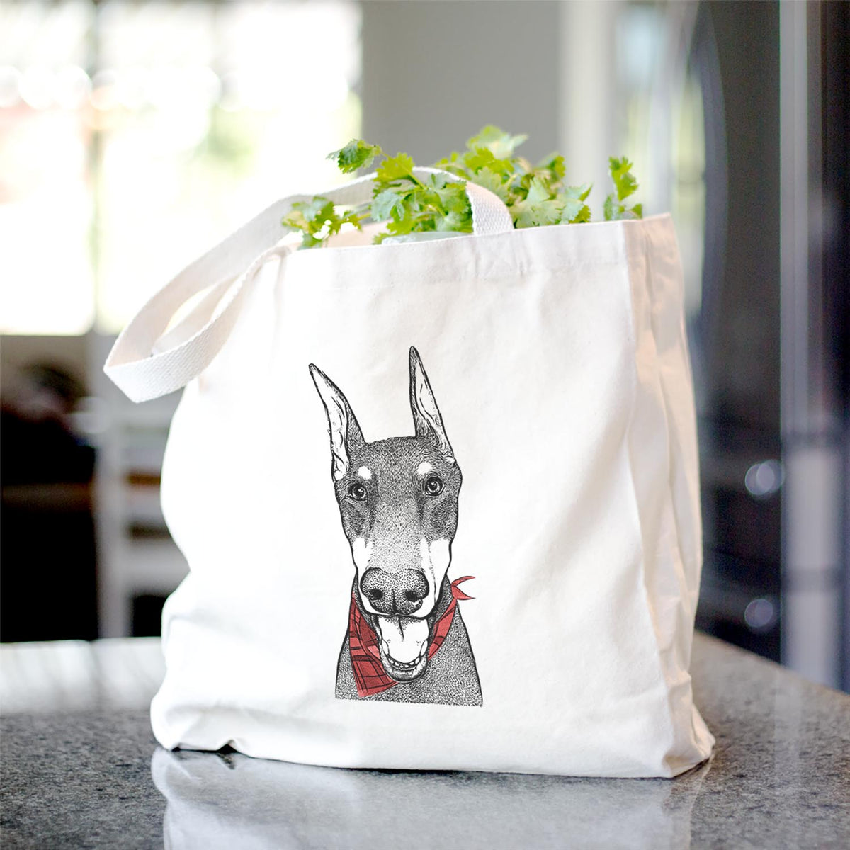 Sir Duke the Doberman Pinscher - Tote Bag