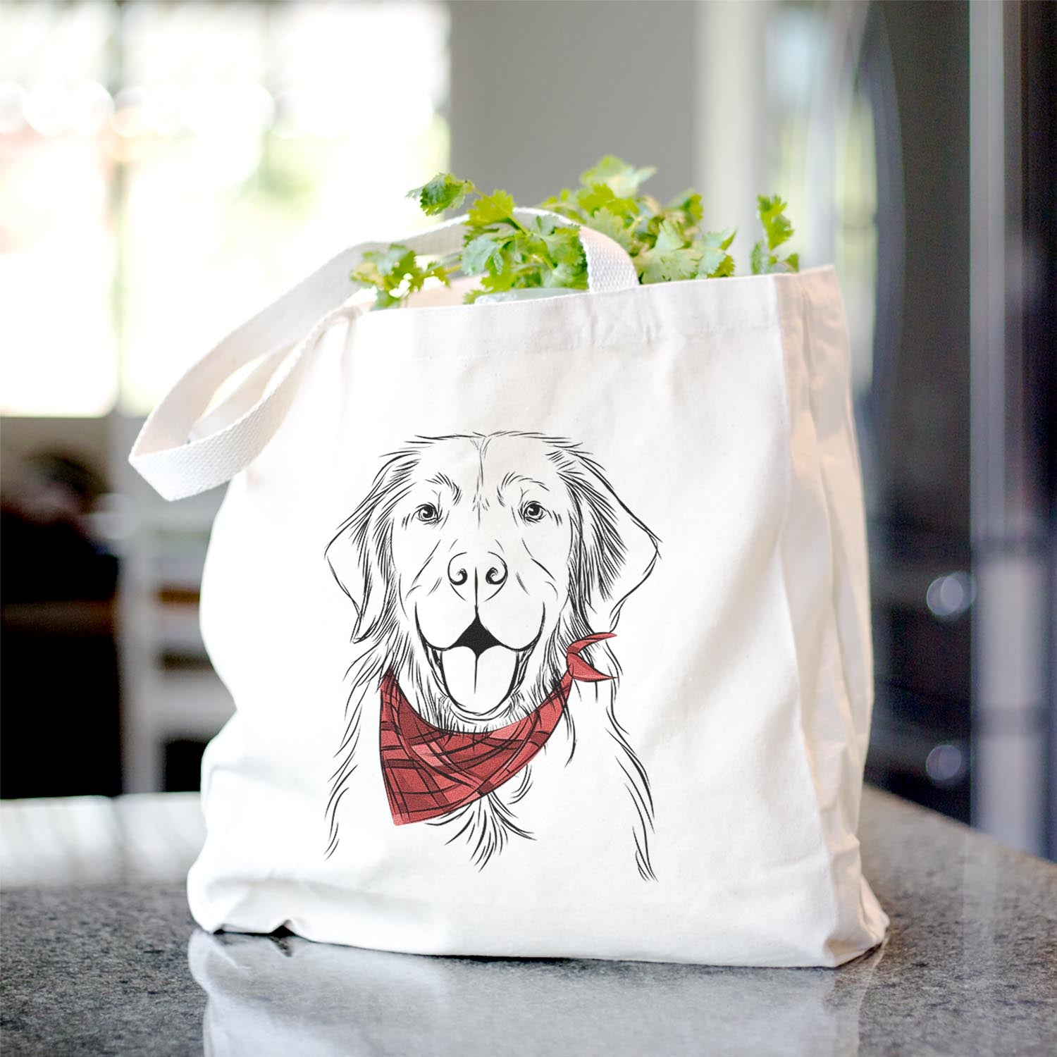 Sunny the Golden Retriever - Tote Bag