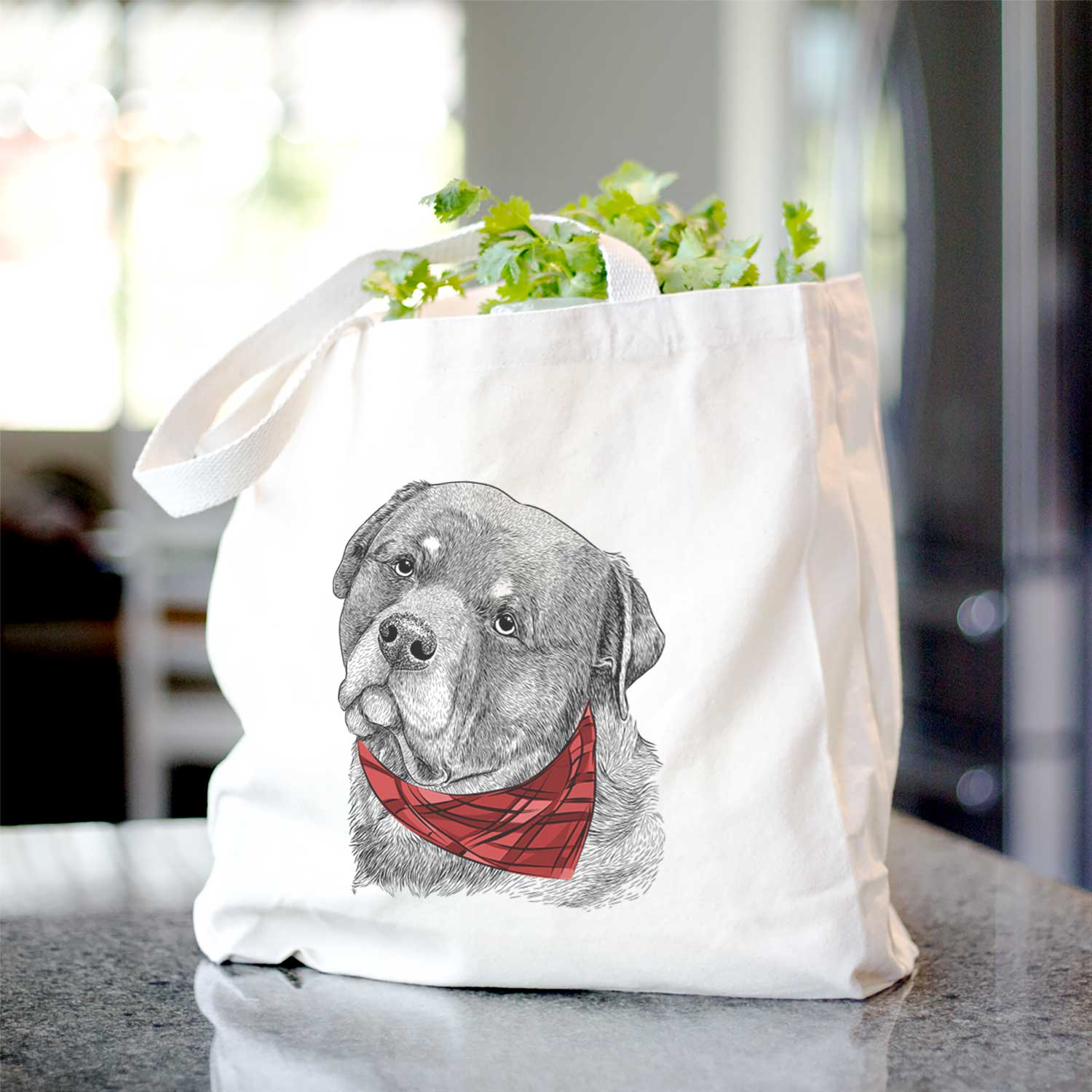 Bender the Rottweiler - Tote Bag