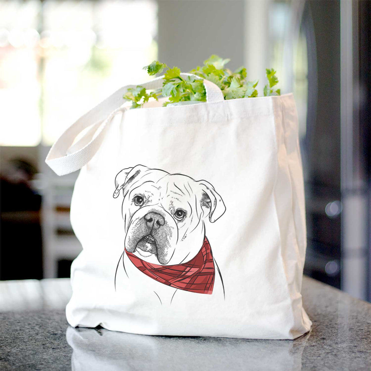 Blossom the English Bulldog - Tote Bag