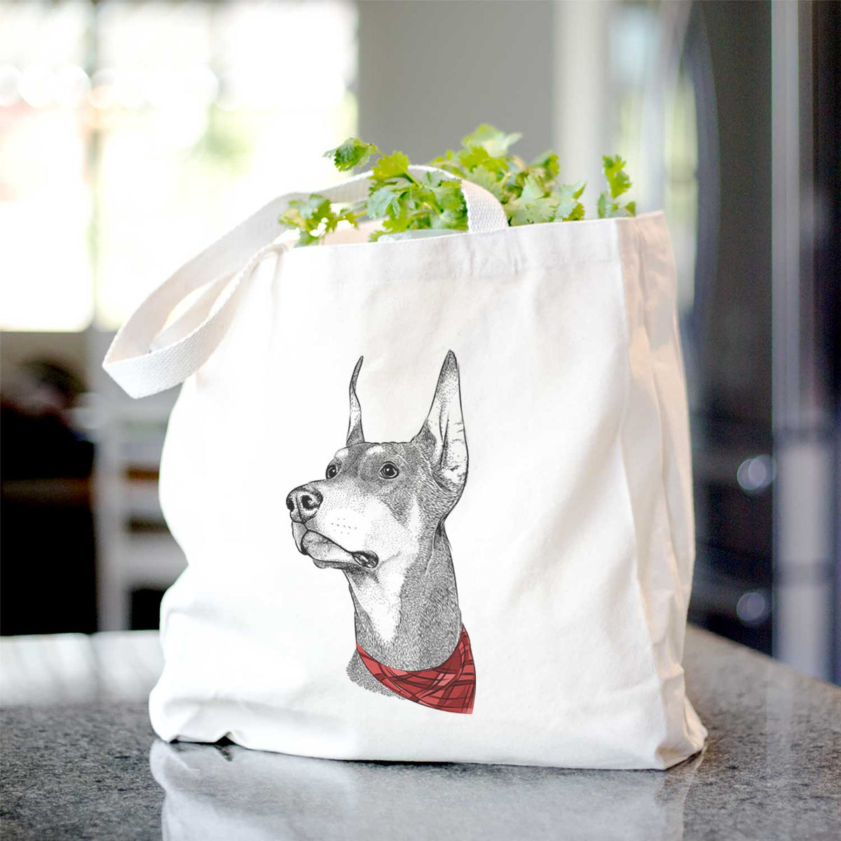 Cenza the Doberman Pinscher - Tote Bag