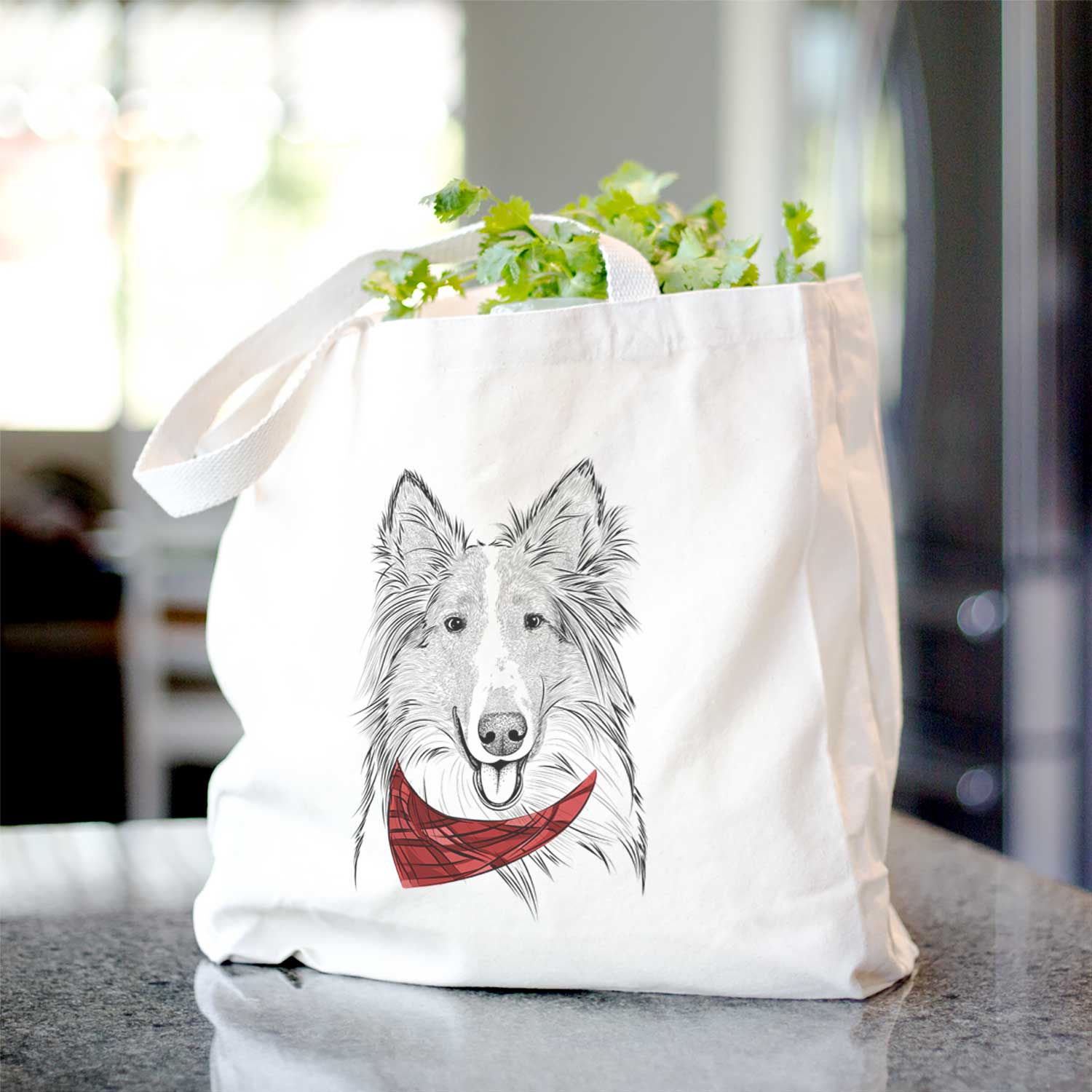 Conrad the Rough Collie - Tote Bag