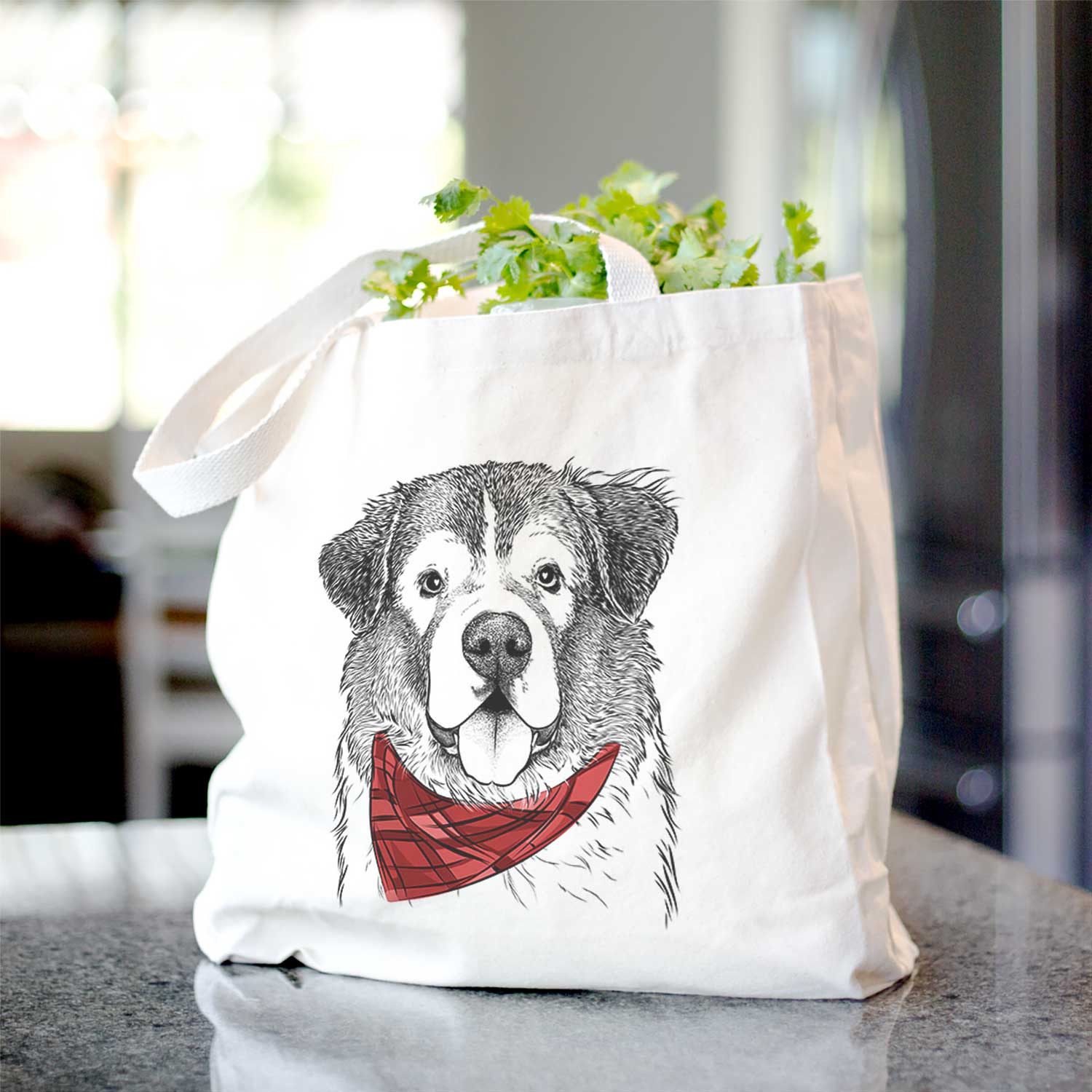 Dilly the Saint Bernard - Tote Bag