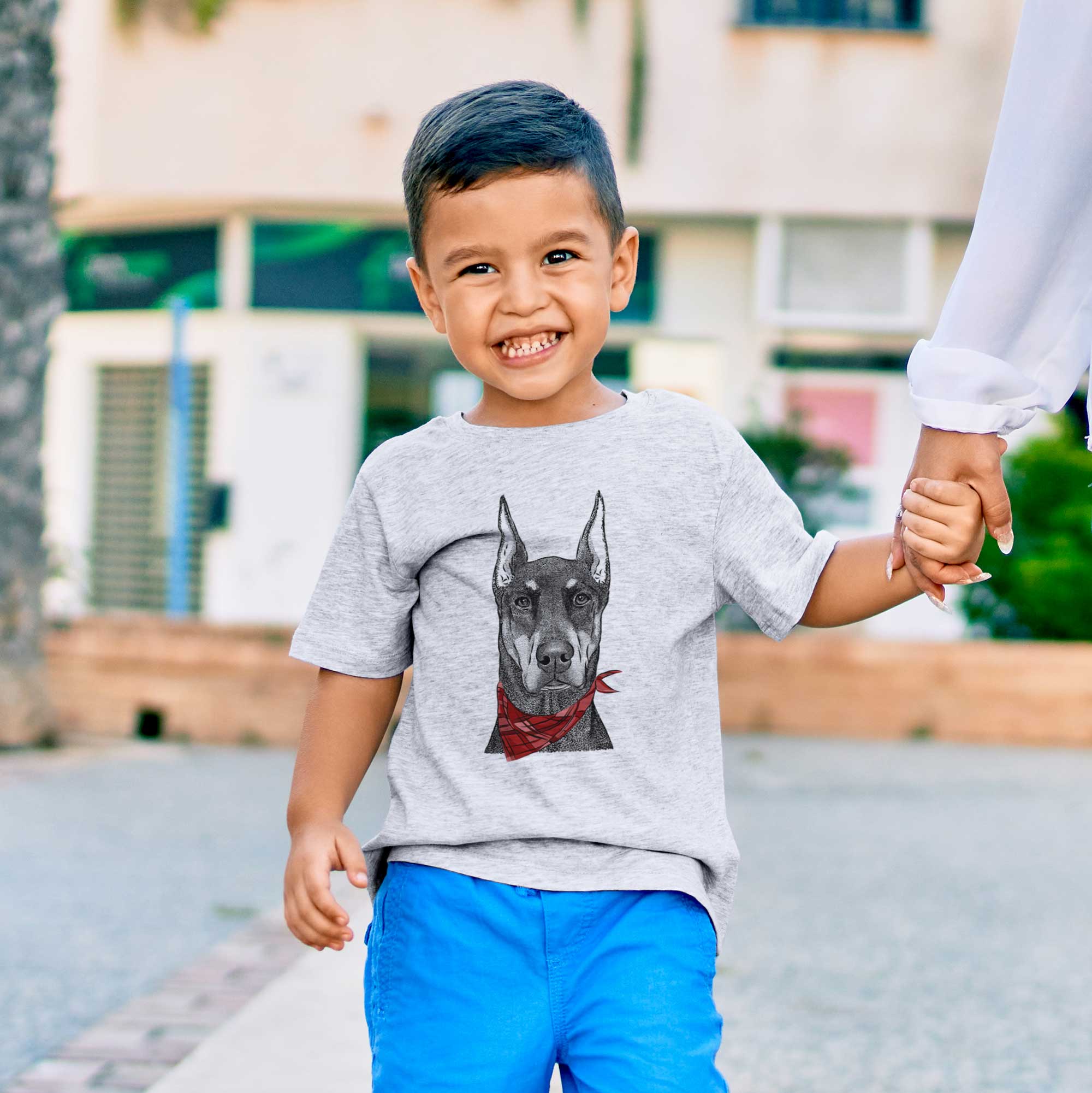 Bandana Drake Doberman Pinscher Kids/Youth/Toddler Shirt - Inkopious