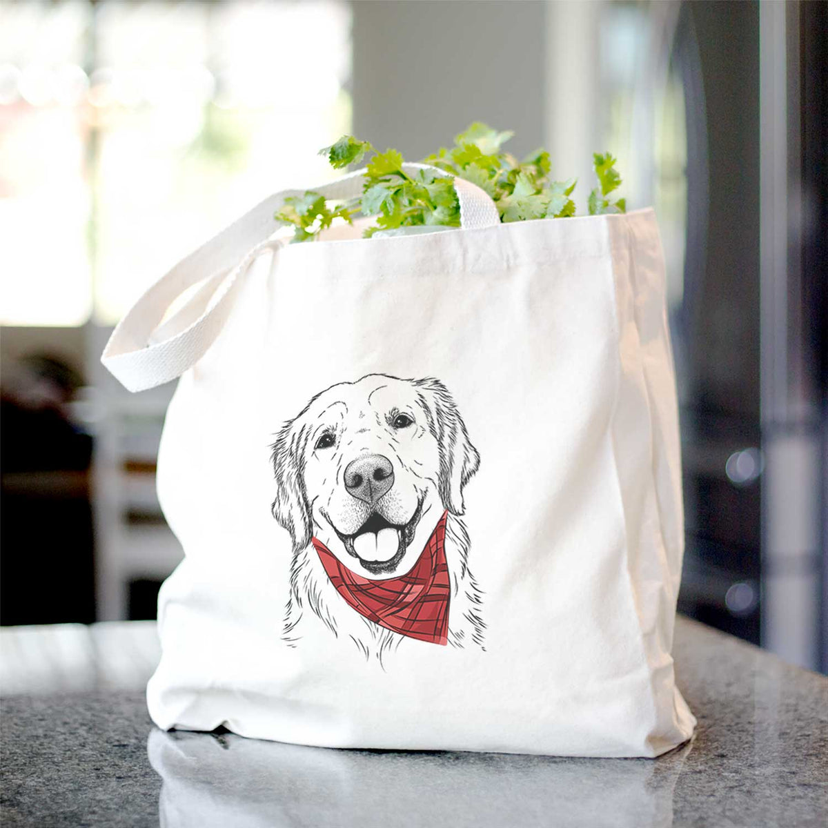 Griffin the Golden Retriever - Tote Bag
