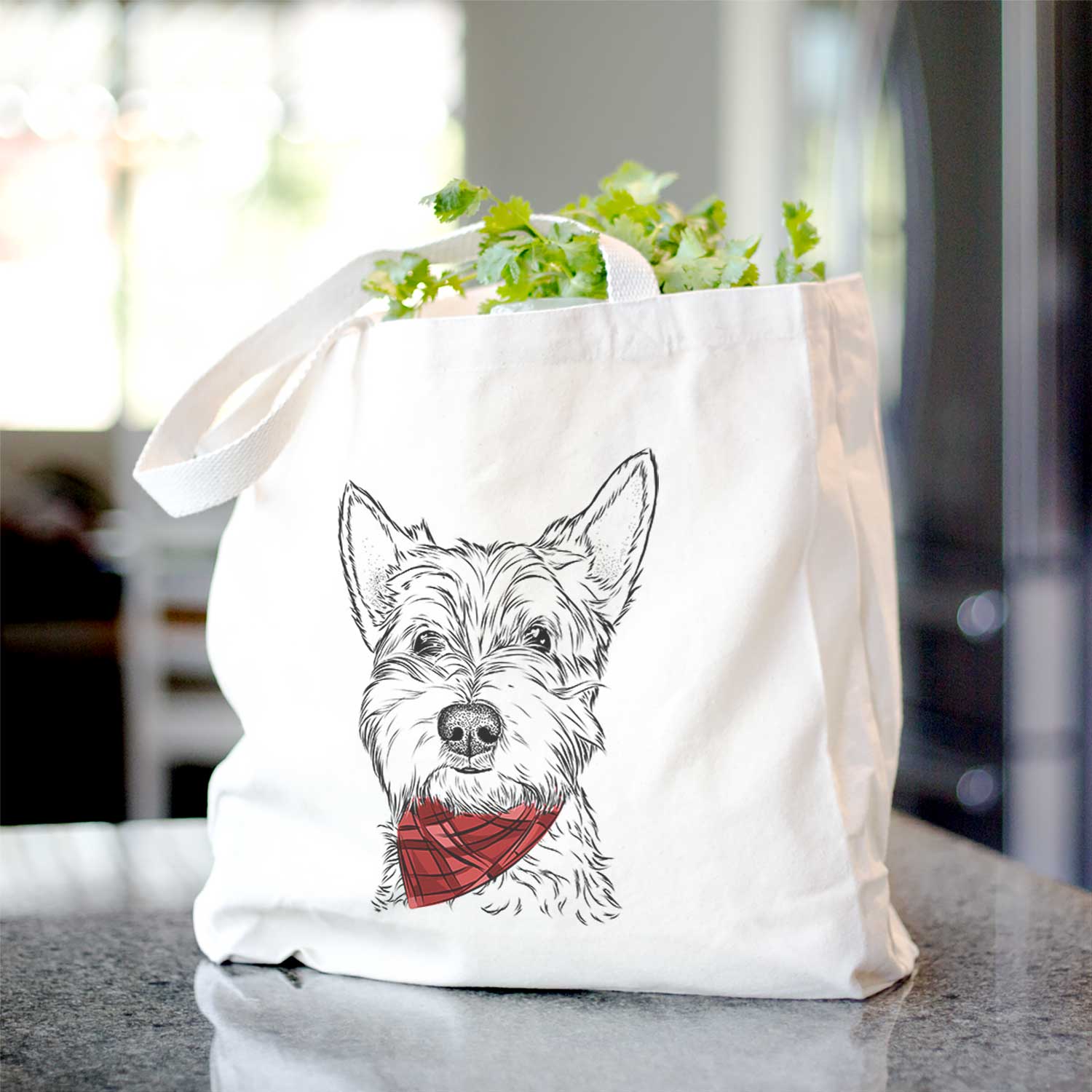 Grizel the West Highland Terrier - Tote Bag