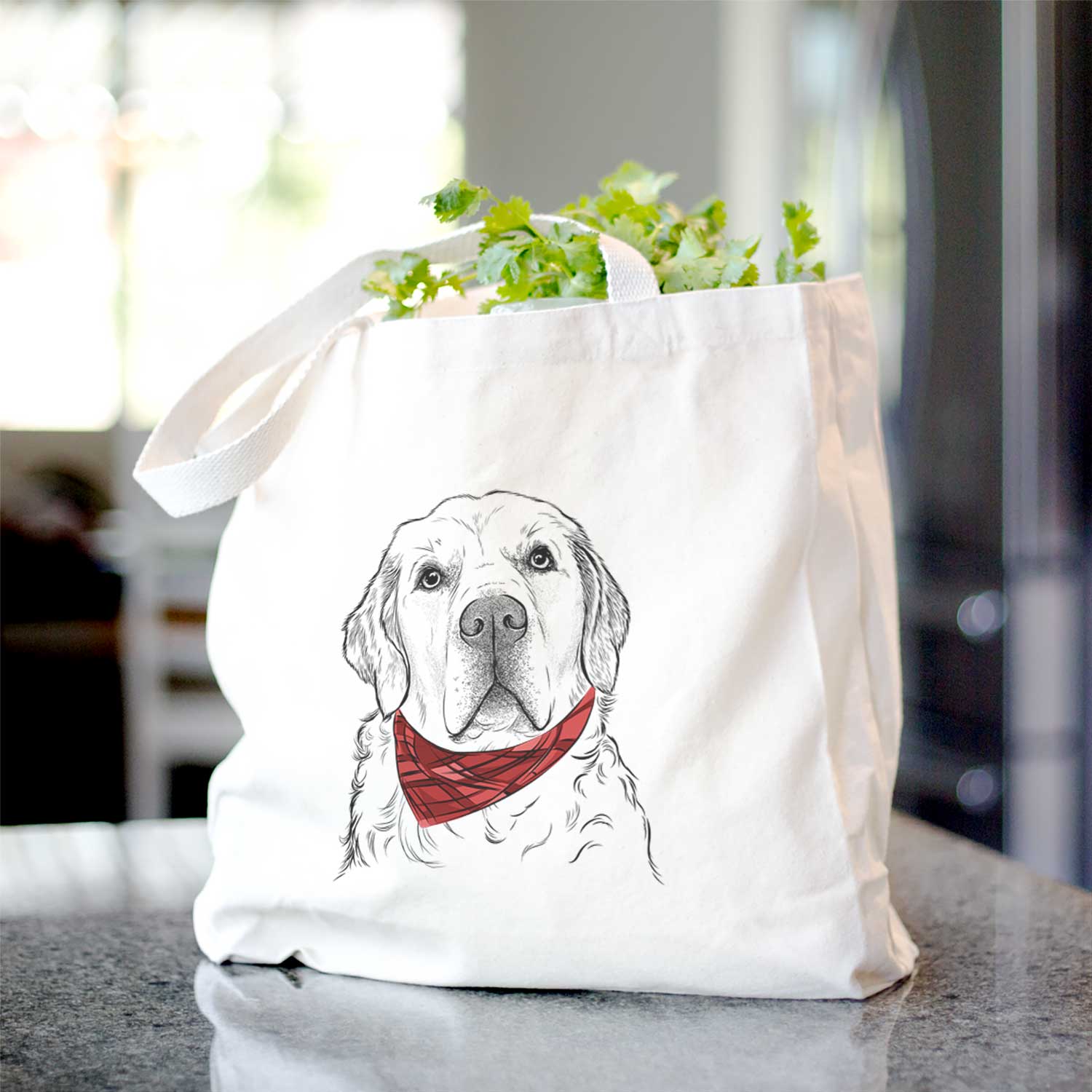 Hank the Irish Cream Golden Retriever - Tote Bag