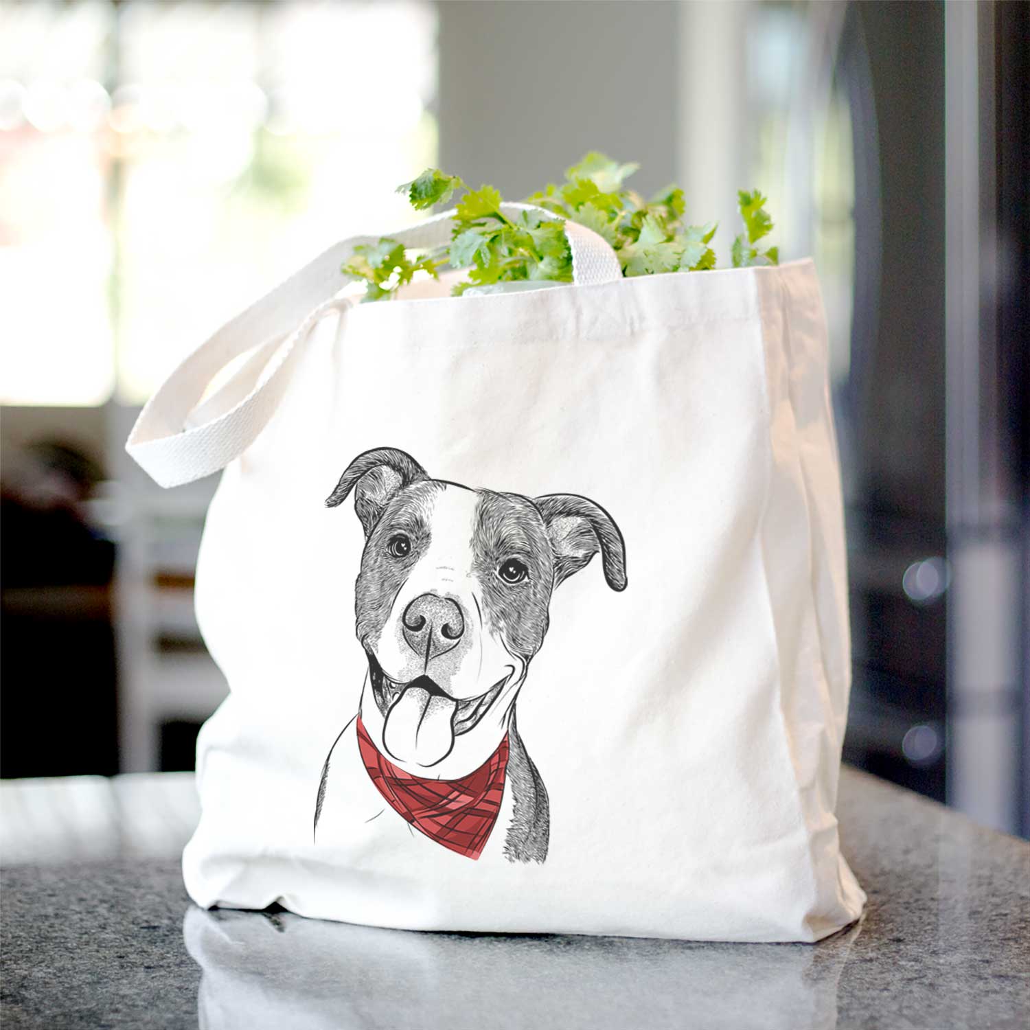 Jax the American Pitbull Terrier Mix - Tote Bag