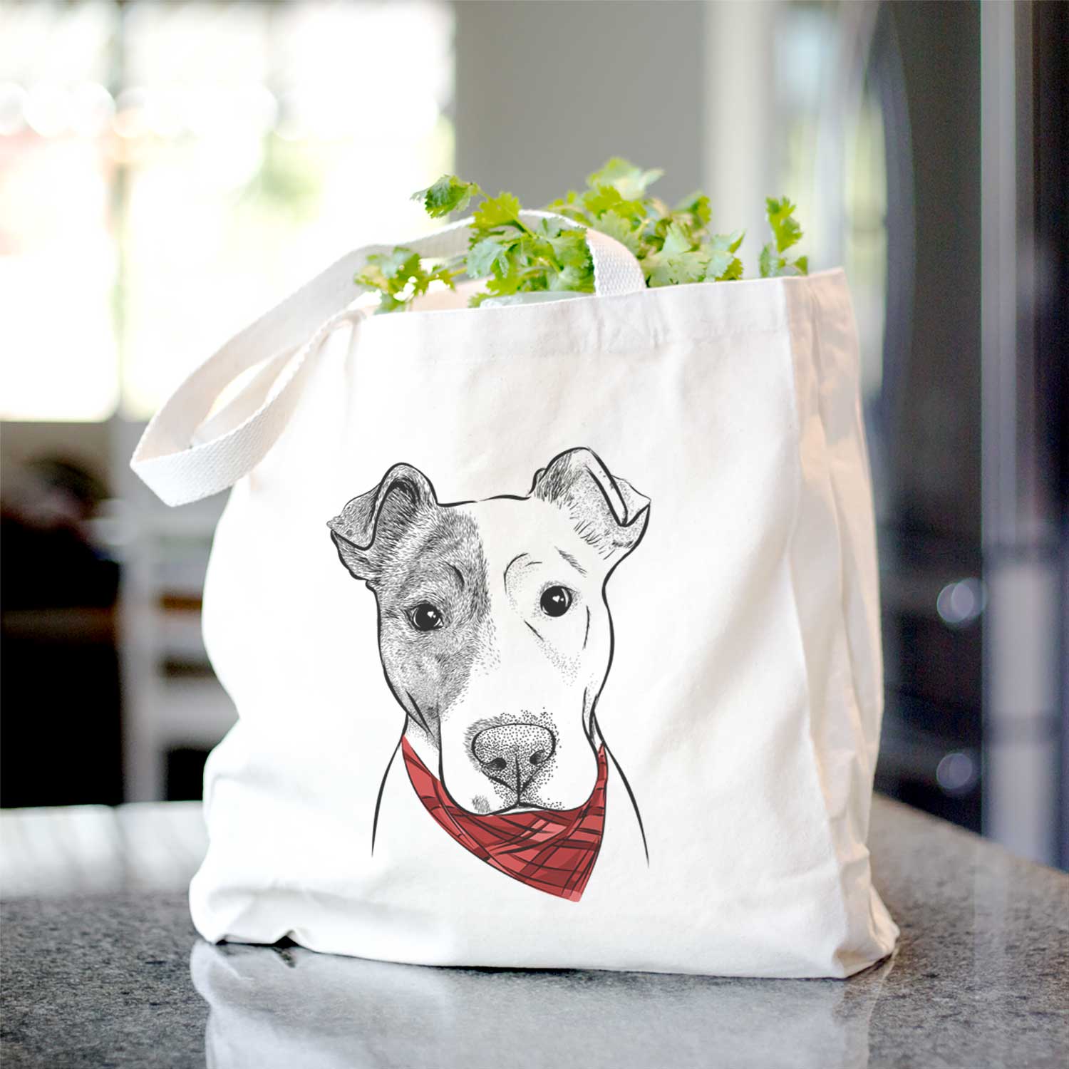 Manchi the Pitbull Mix - Tote Bag