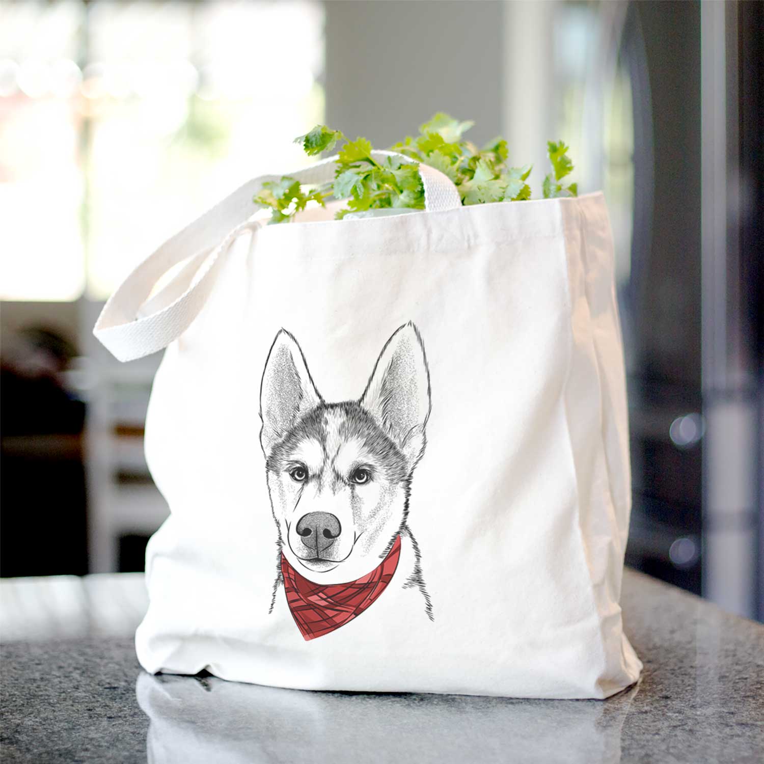 Odin the Siberian Husky - Tote Bag