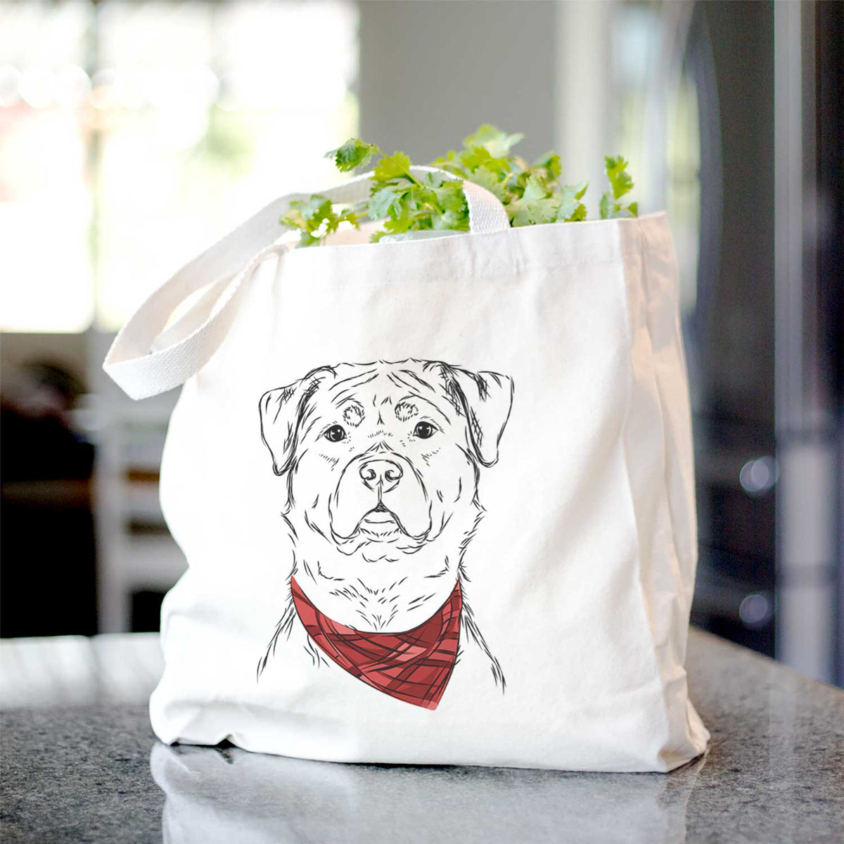 Rocky the Rottweiler - Tote Bag