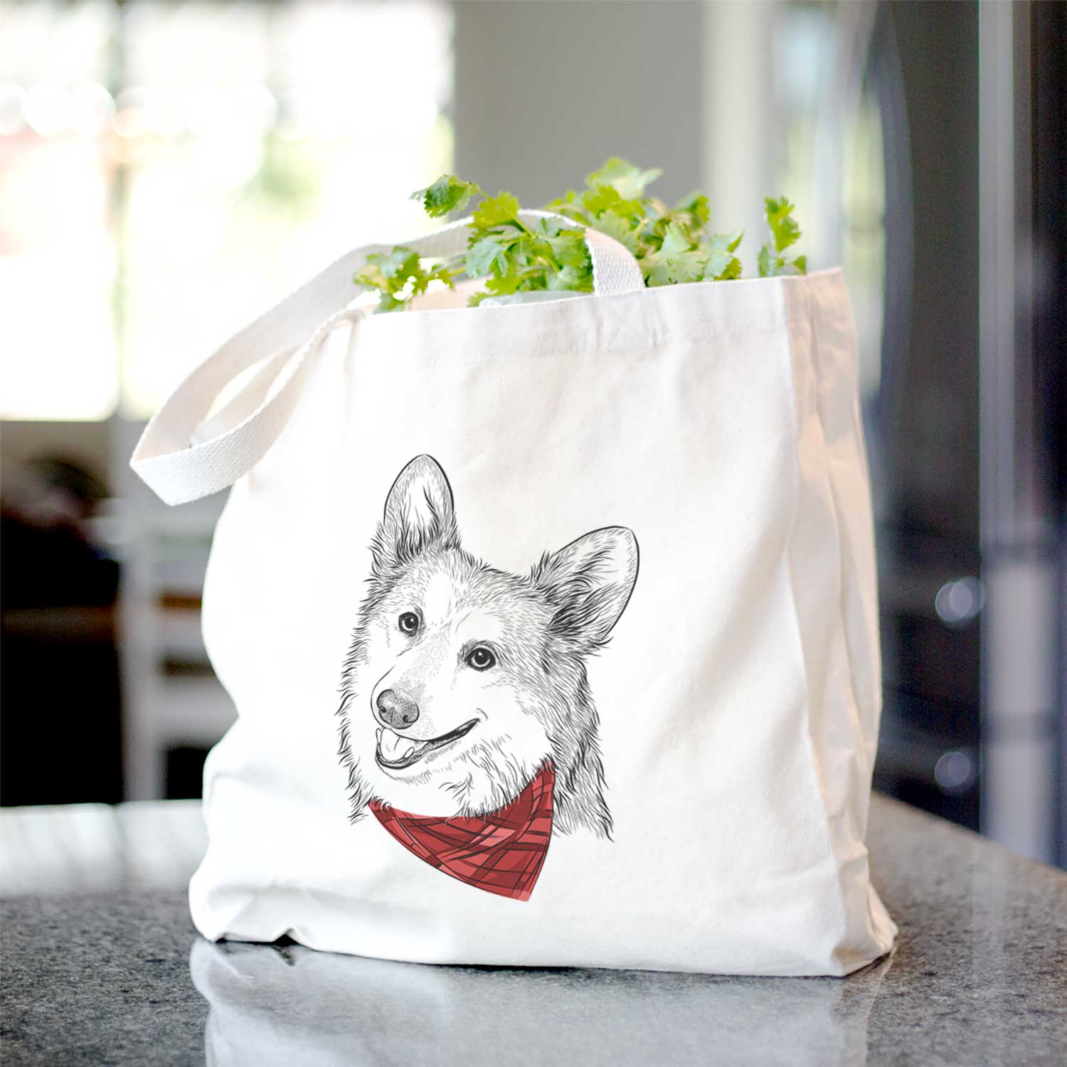 Scout the Pembroke Welsh Corgi - Tote Bag