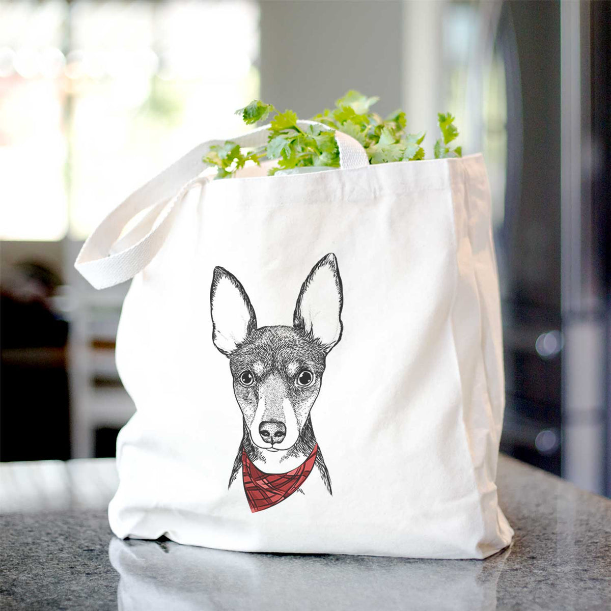 Tiny the Toy Fox Terrier - Tote Bag