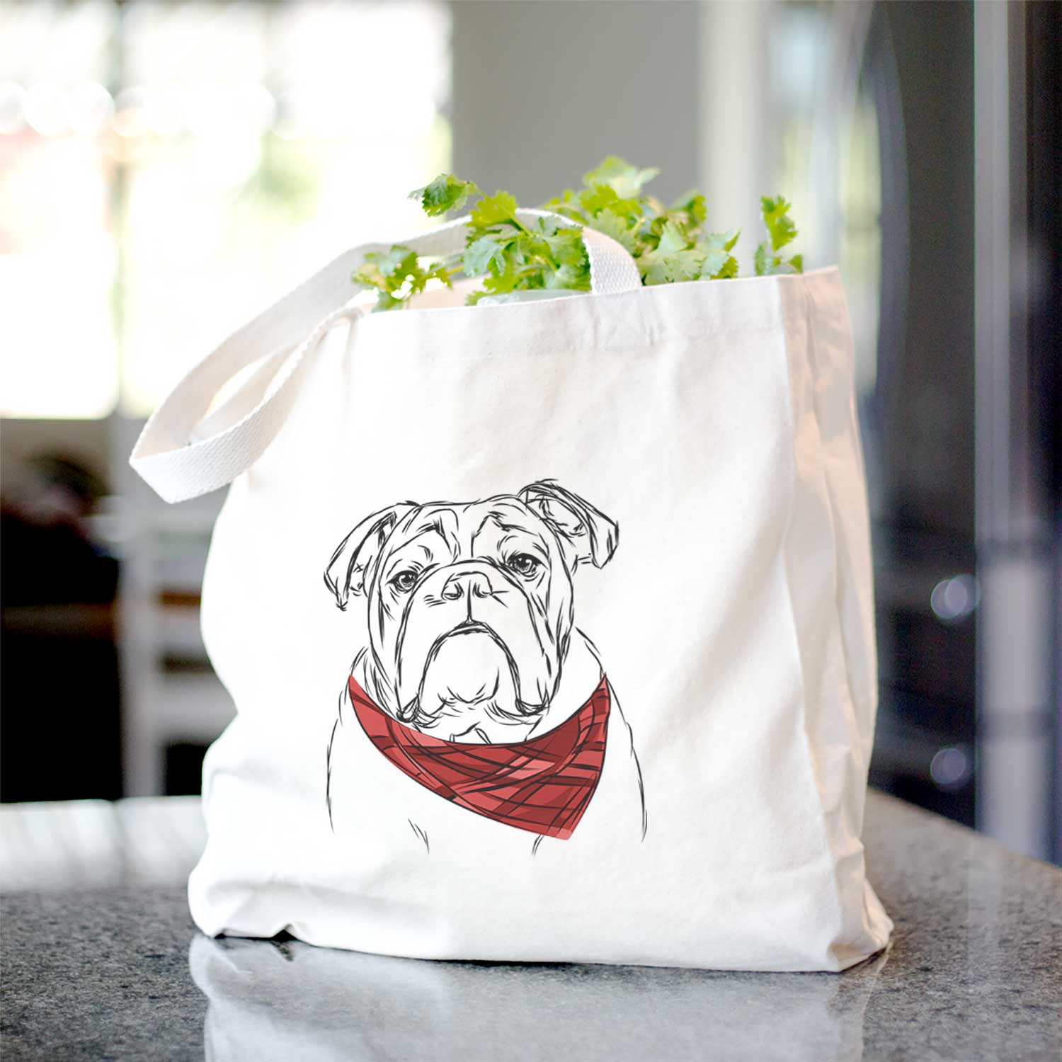 Winston the English Bulldog - Tote Bag