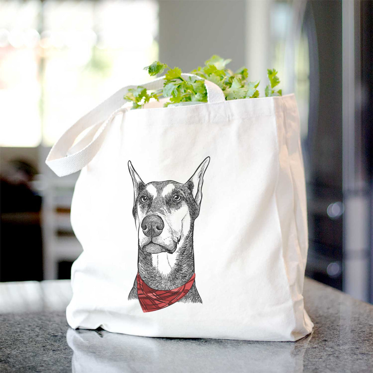 Zeus the Doberman Pinscher - Tote Bag