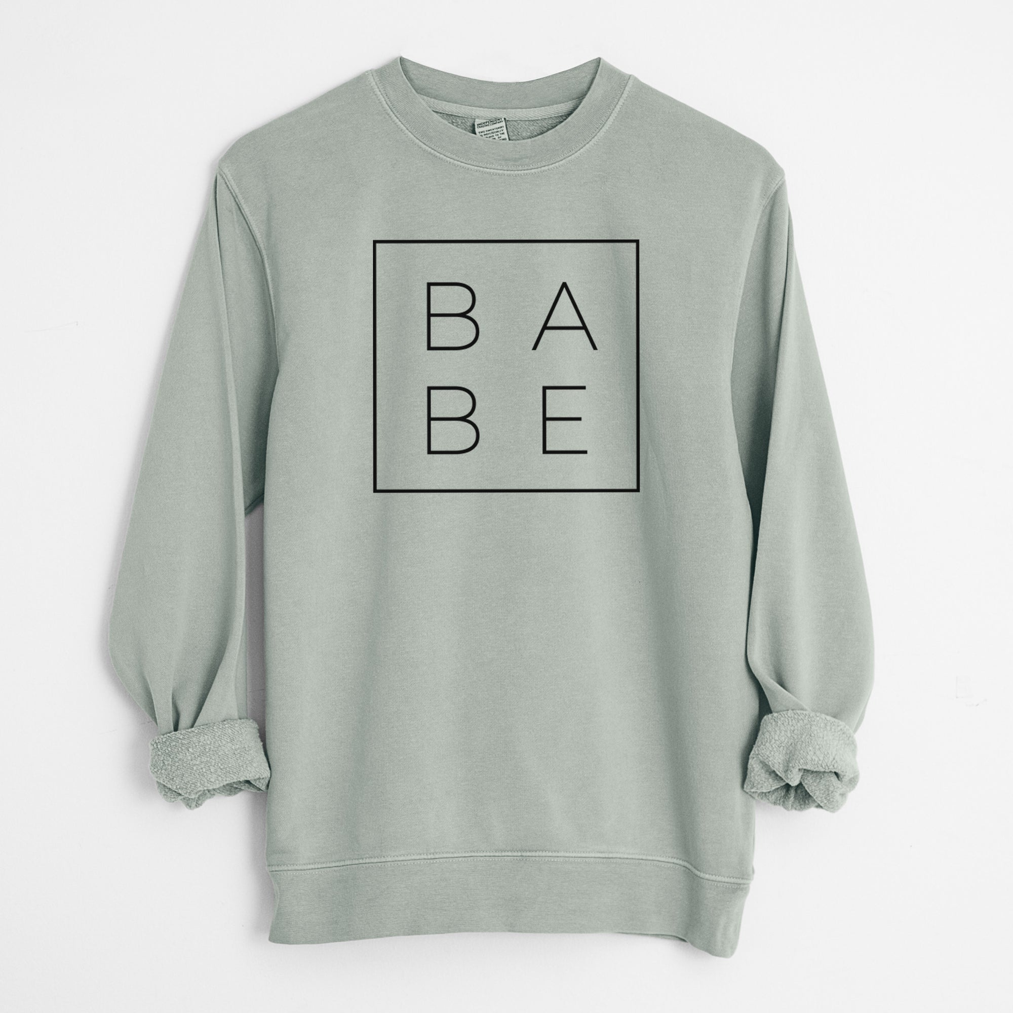 Babe Boxed - Unisex Pigment Dyed Crew Sweatshirt