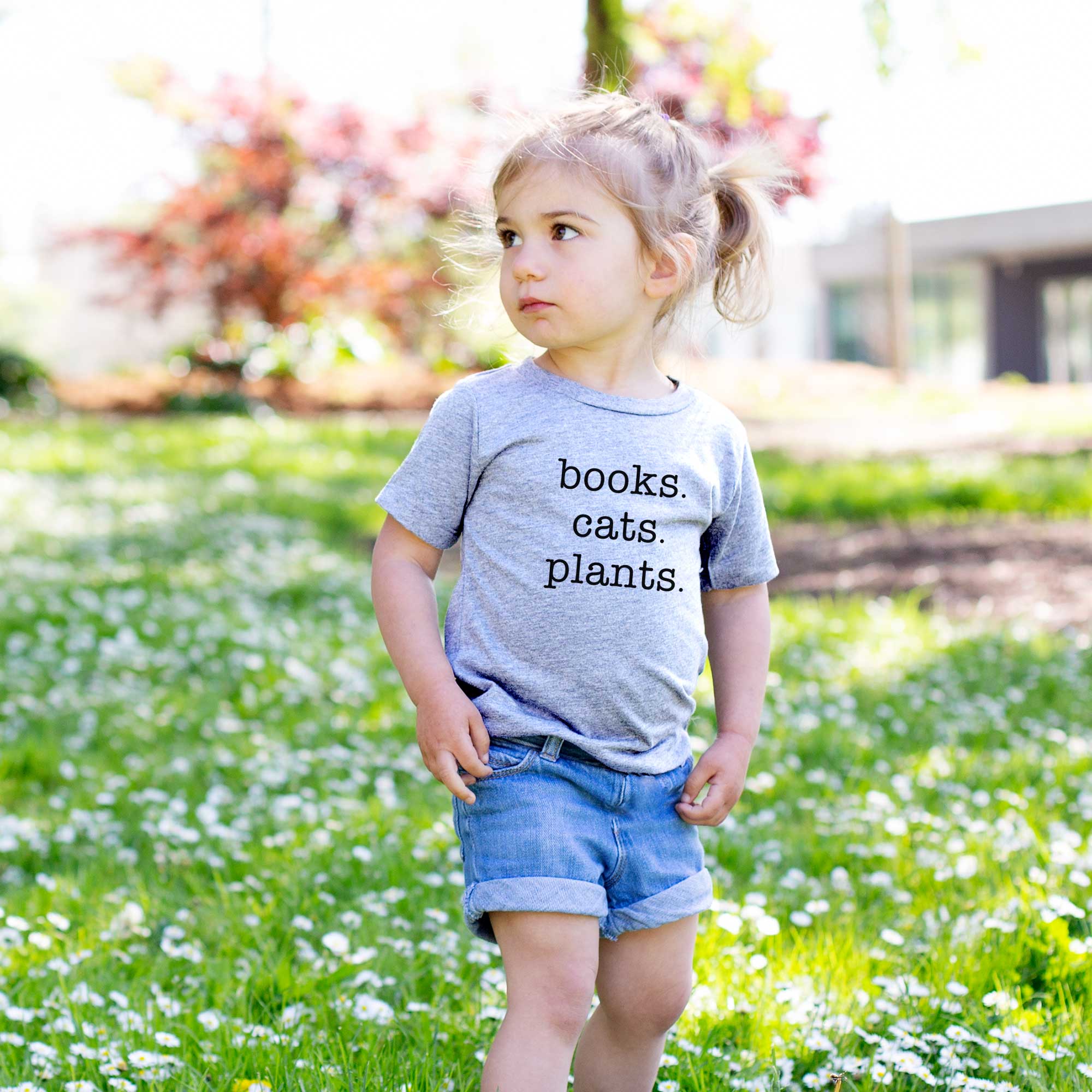 books. cats. plants. - Kids/Youth/Toddler Shirt