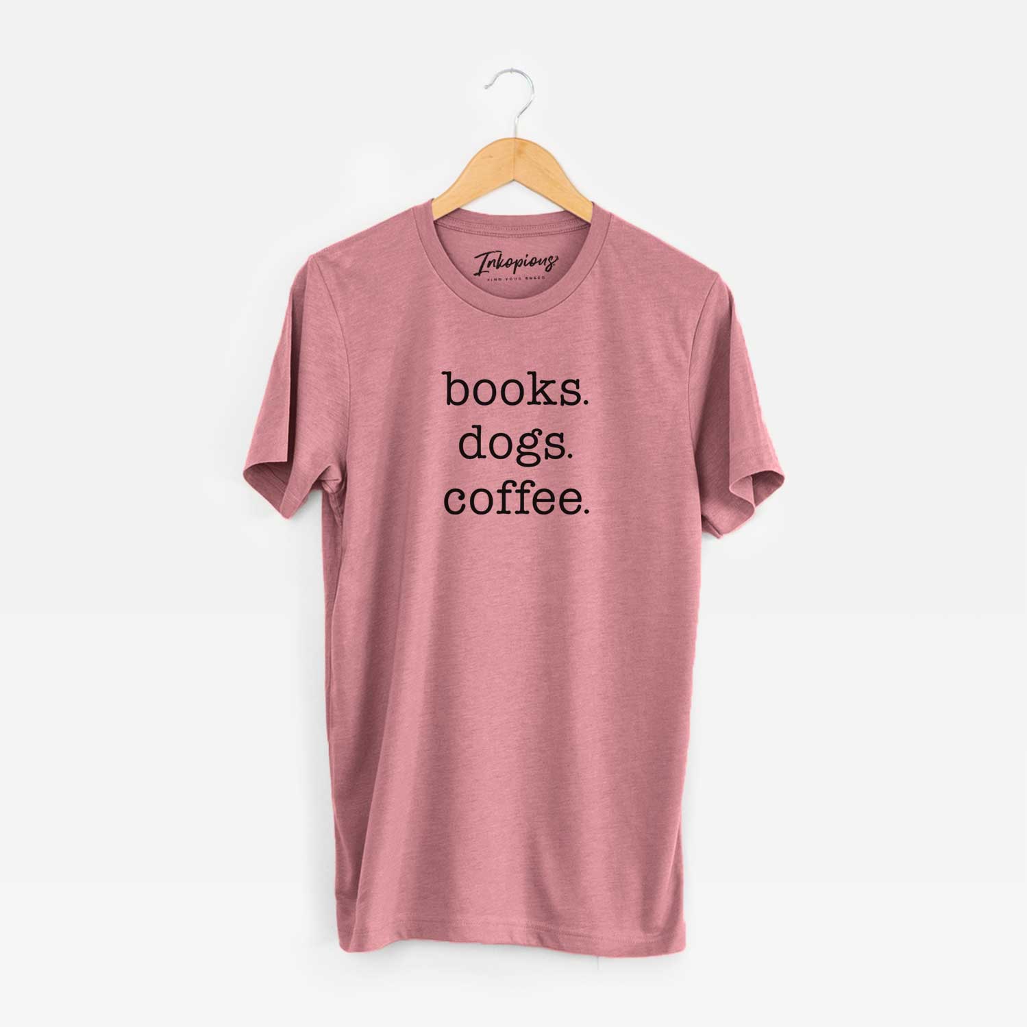 books. dogs. coffee. - Unisex Crewneck