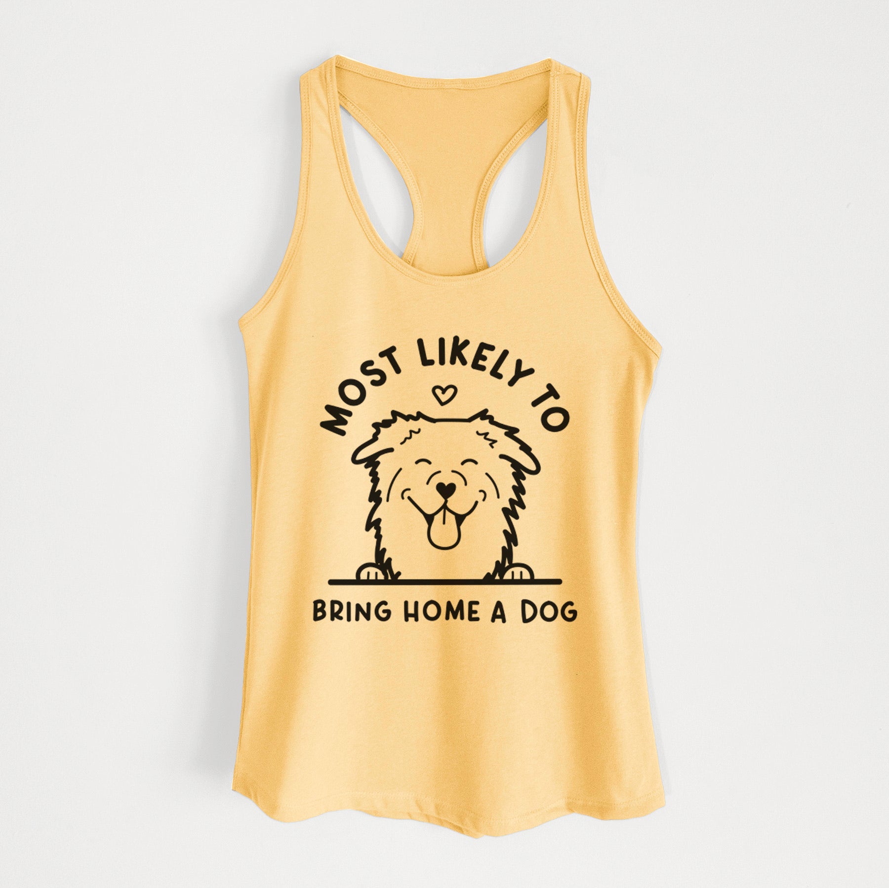 Most Likely to Bring Home a Dog - Aussie - Women's Racerback Tanktop