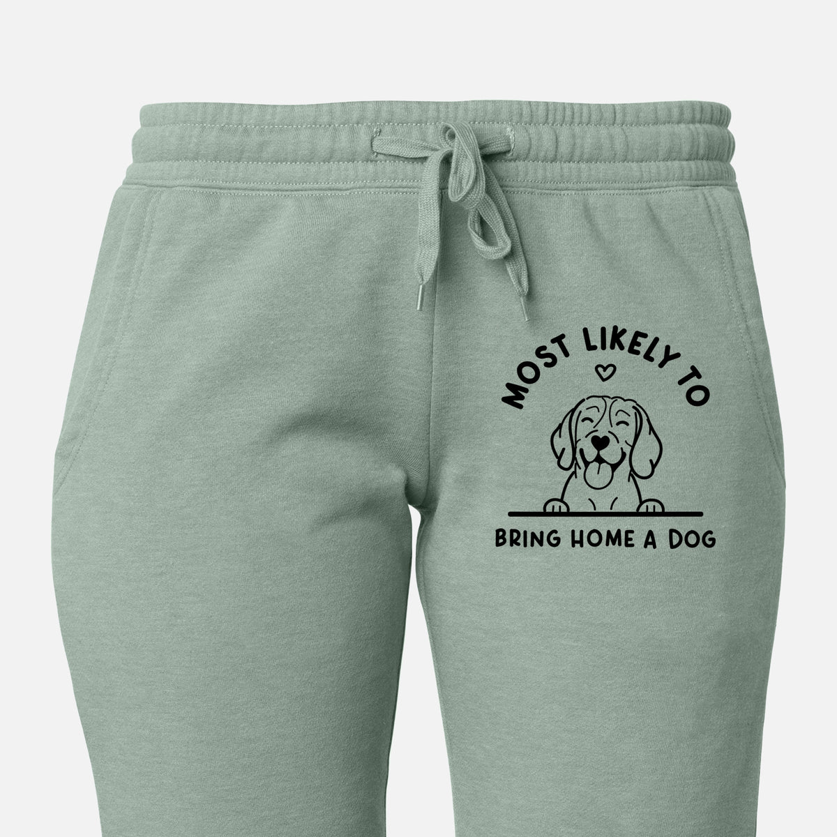 Most Likely to Bring Home a Dog - Beagle - Women&#39;s Cali Wave Joggers