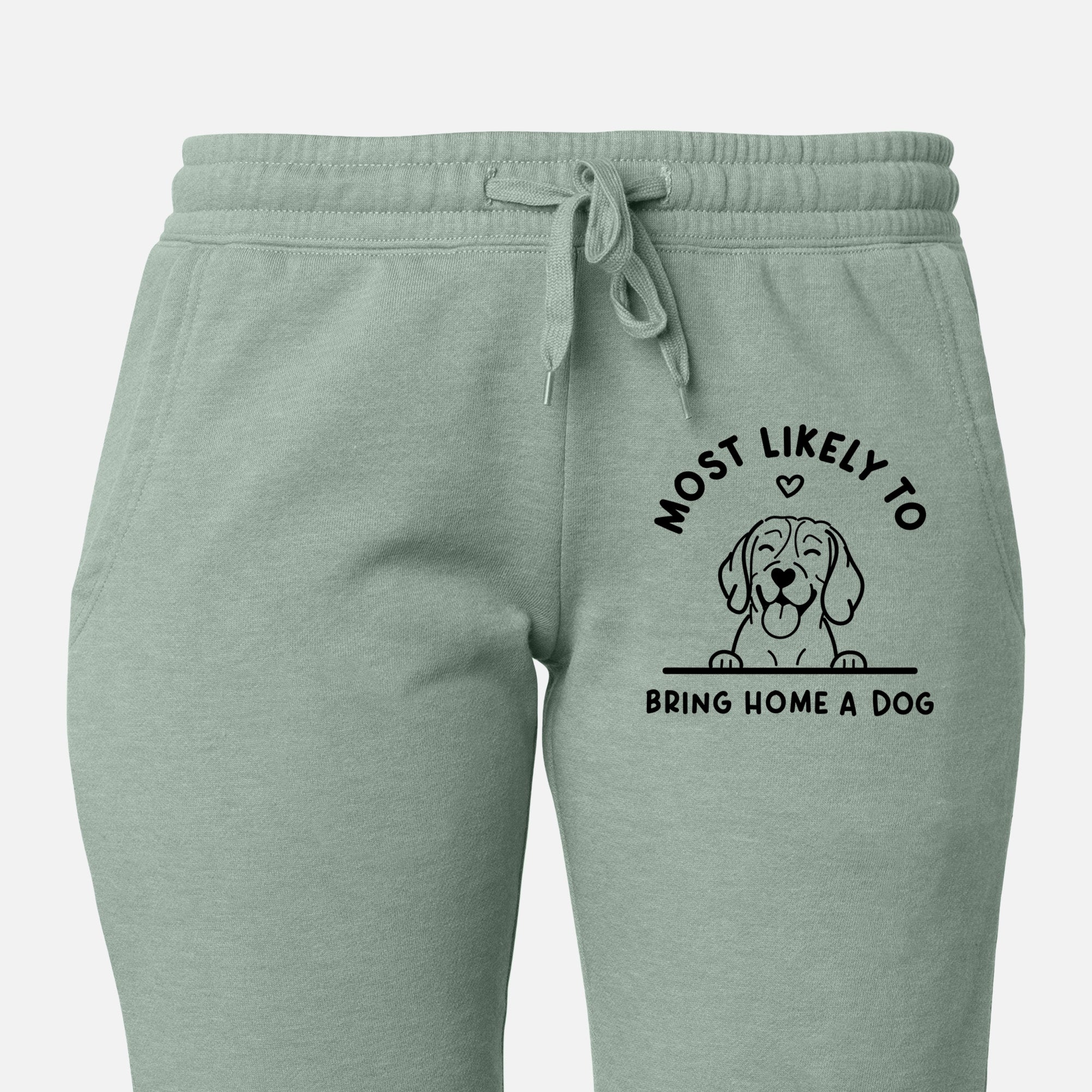 Most Likely to Bring Home a Dog - Beagle - Women's Cali Wave Joggers