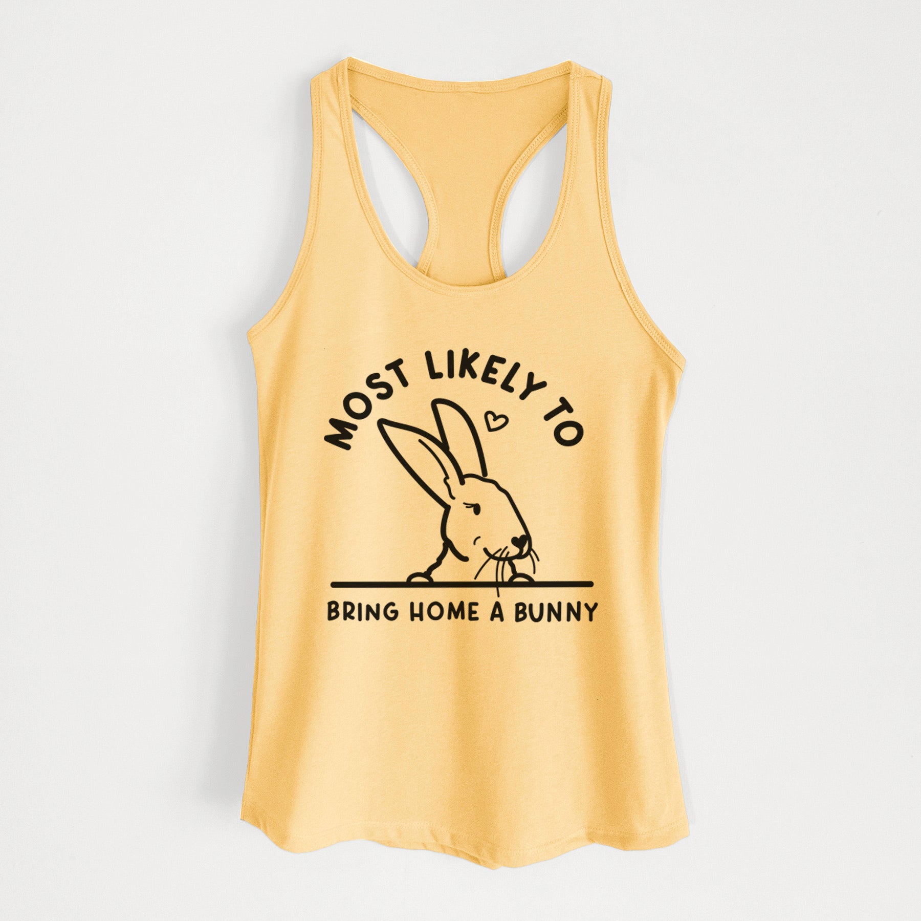 Most Likely to Bring Home a Bunny - Women's Racerback Tanktop